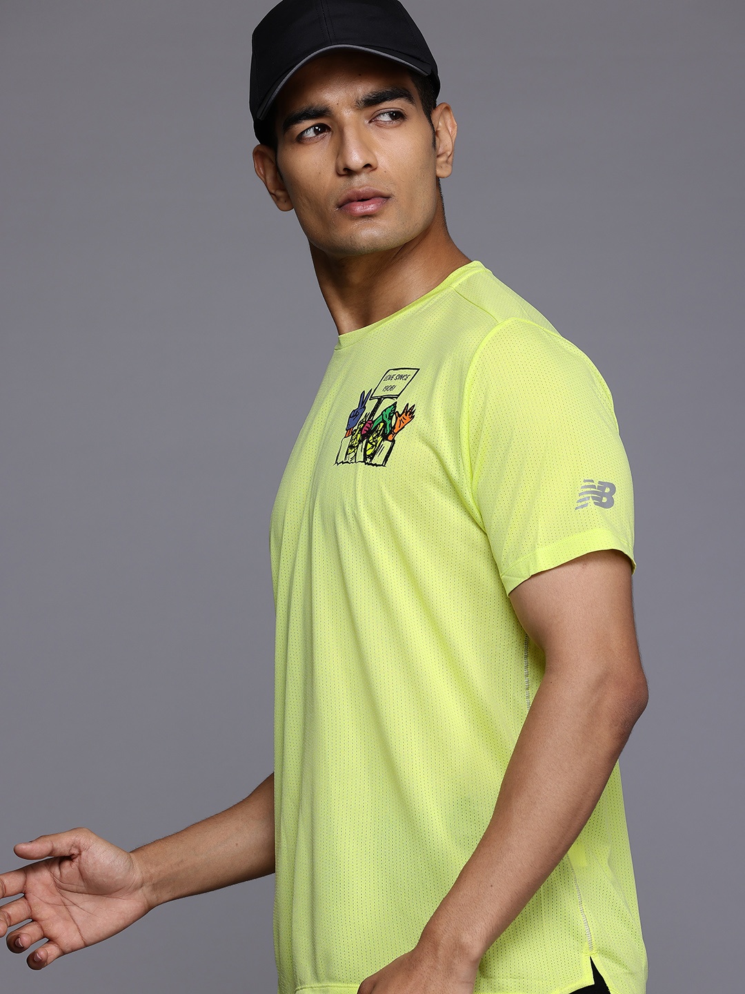 

New Balance Ultra-Fast Drying Running T-shirt, Fluorescent green
