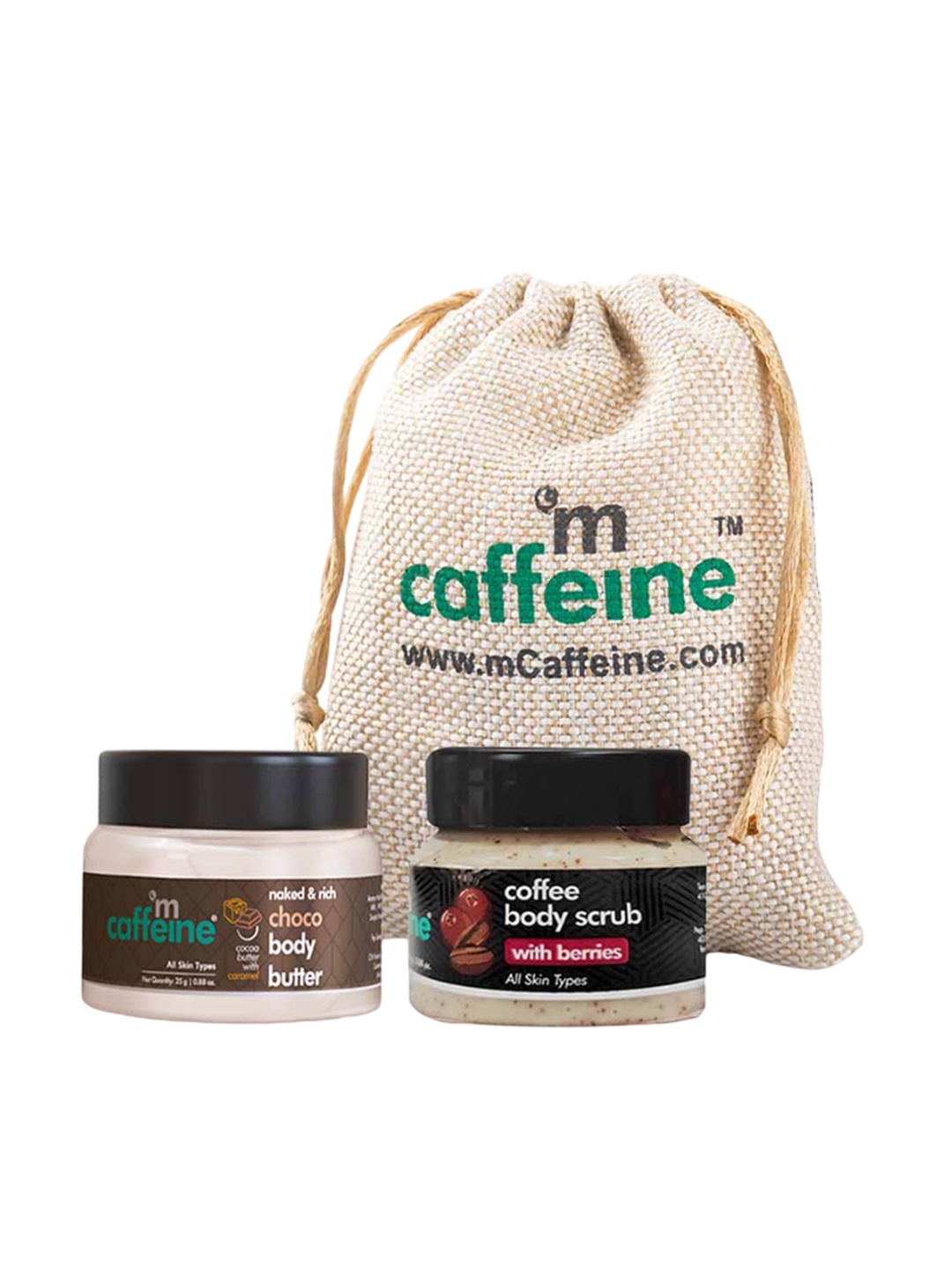

MCaffeine Travel-Friendly Body Kit for Soft & Smooth Skin, White