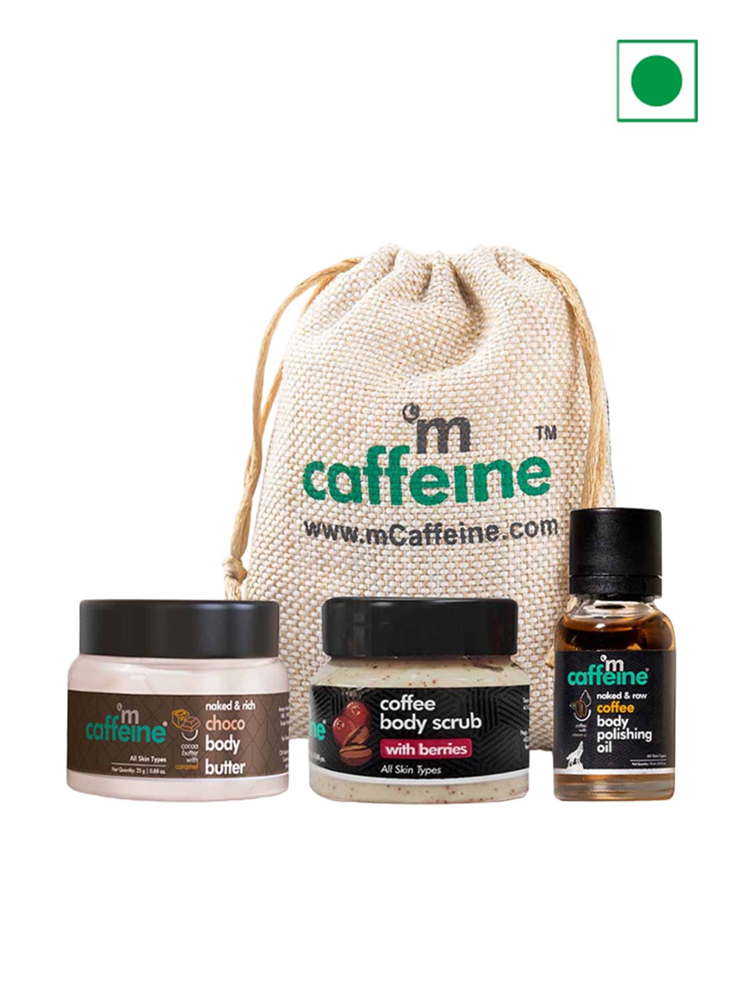 

MCaffeine Starter's Travel Kit for Deep Pore Exfoliation, White
