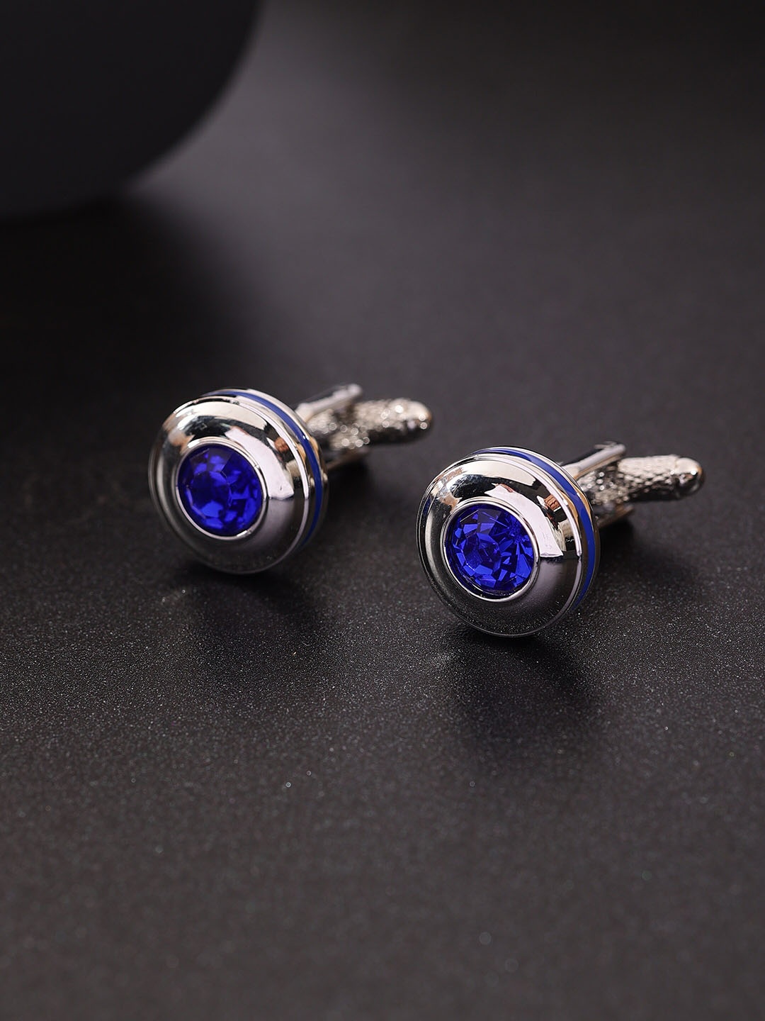 

Alvaro Castagnino Embellished Cufflink, Blue