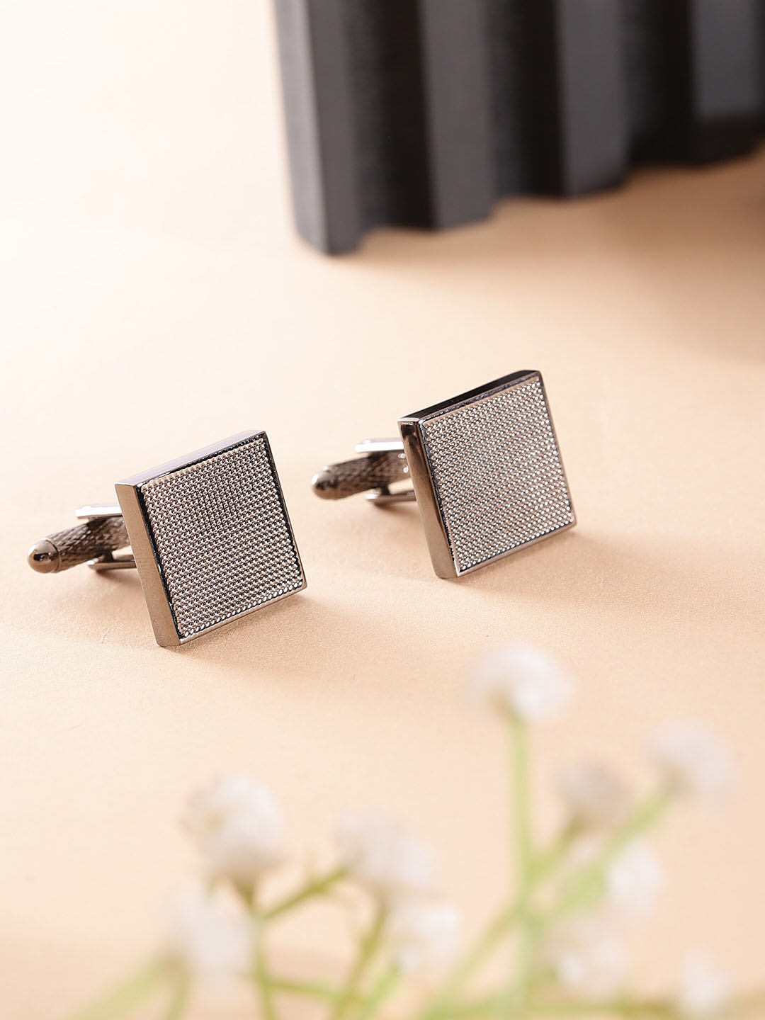 

Alvaro Castagnino Textured Square Cufflinks, Silver
