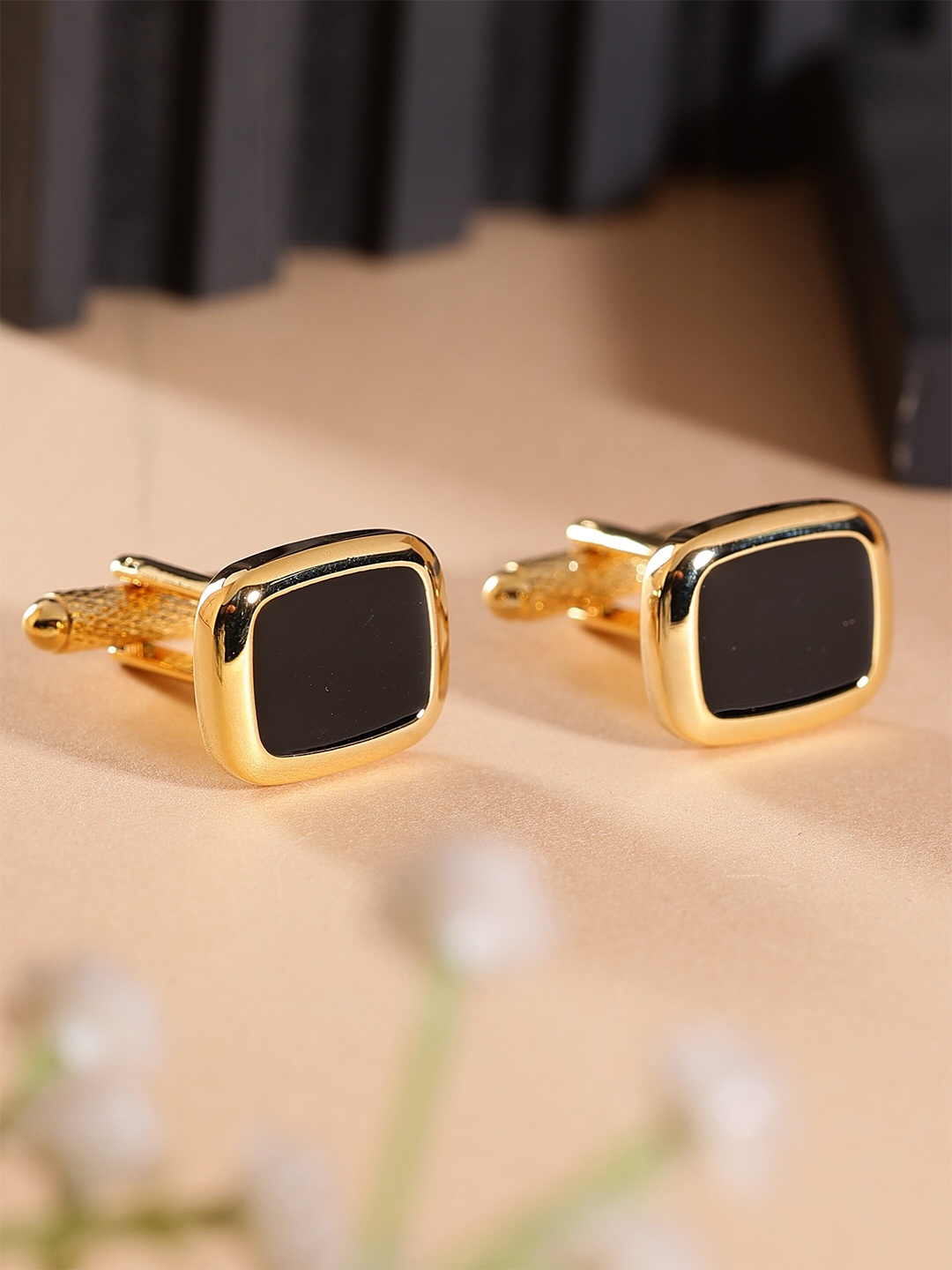 

Alvaro Castagnino Square Cufflinks, Black