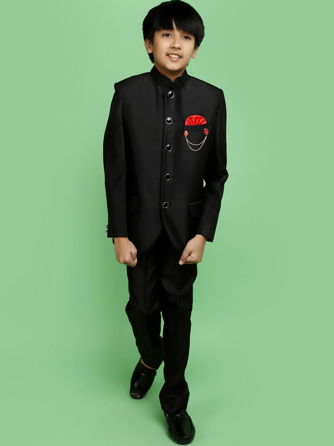 

V-Mart Boys Two-Piece Party Suit, Black