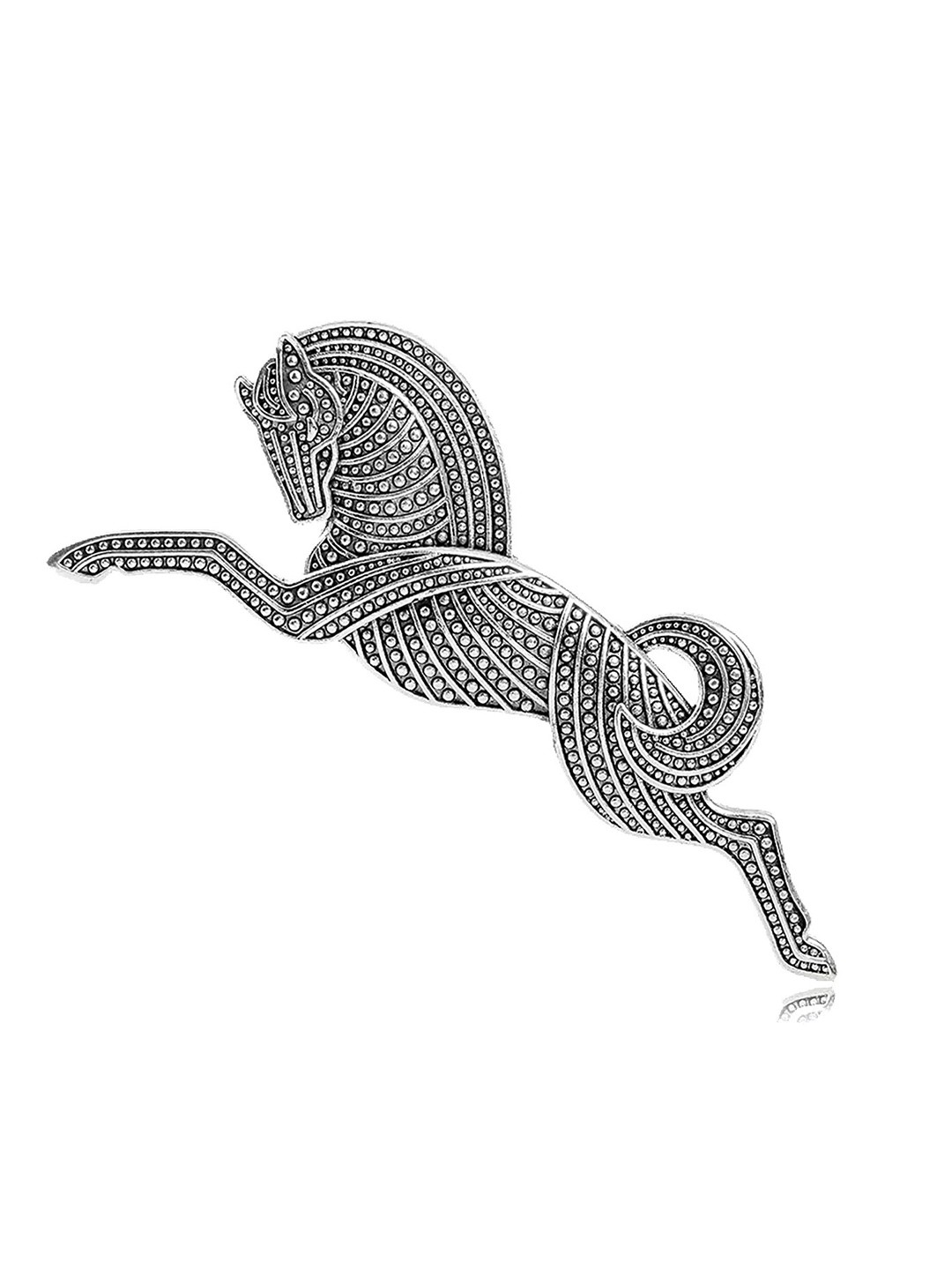 

SYGA Unisex Horse Shaped Lapel Pin, Silver