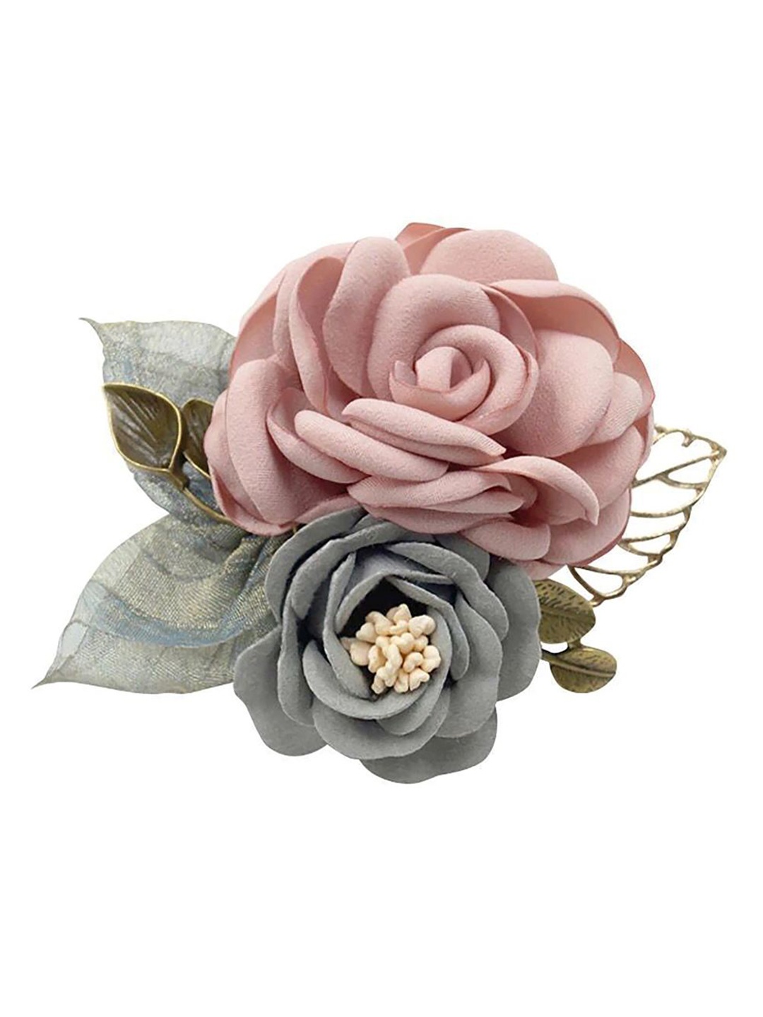 

SYGA Women Rose Brooch, Pink