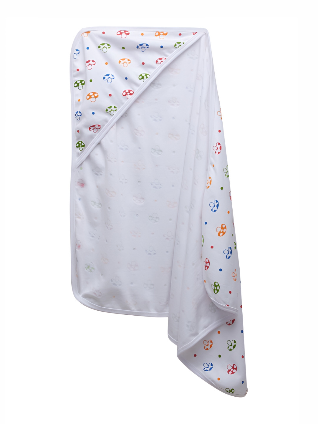 

Babywish White & Red Cotton 225 GSM Bath Towel