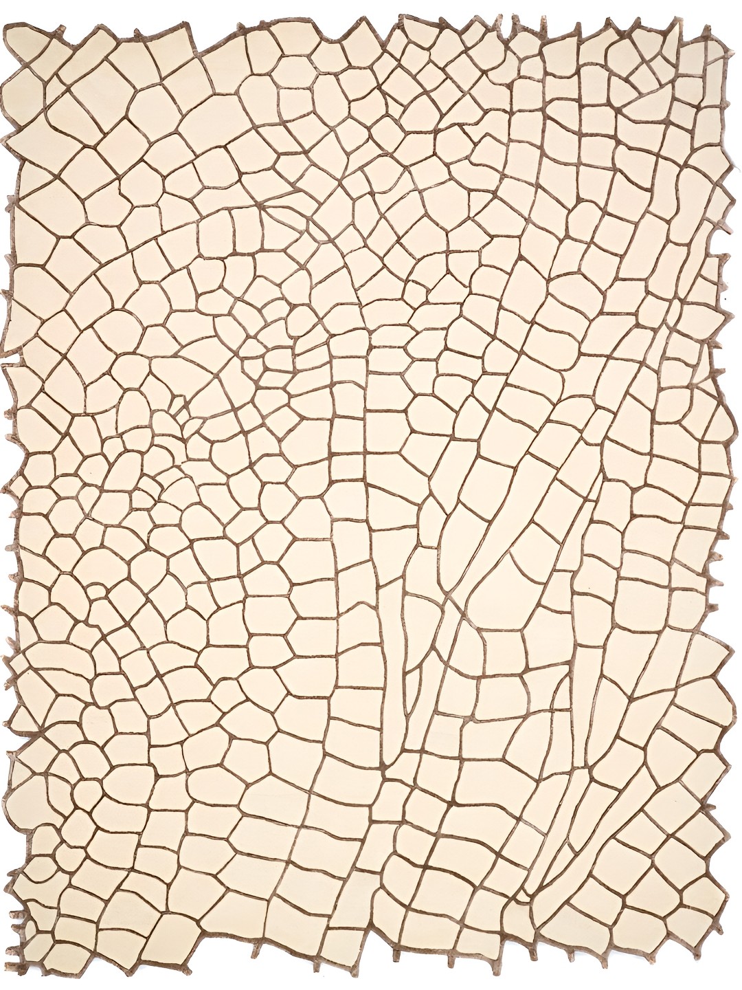 

Rugberry Beige Geometric Hand-Tufted Woollen Carpet