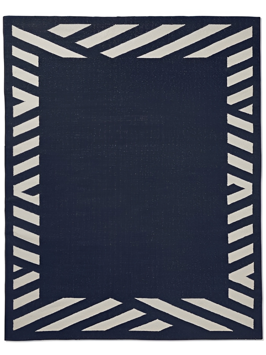 

Rugberry Black & Cream Geometric Printed Hand Tufted Carpet