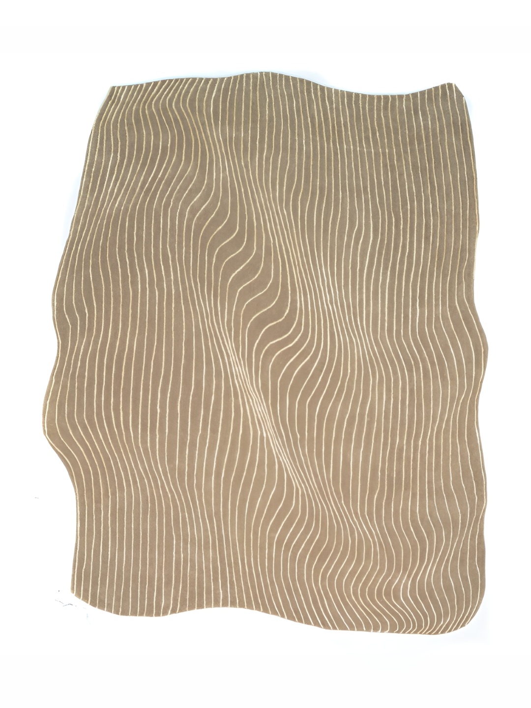 

Rugberry Brown Abstract Hand-Tufted Woollen Carpet
