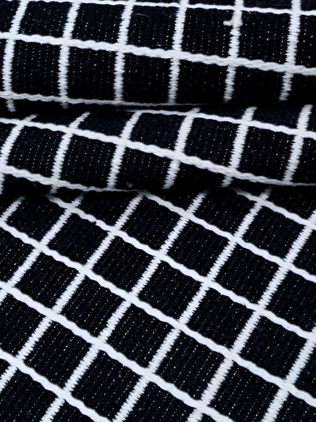 

Rugberry Blue Geometric Hand-Tufted Woollen Carpet
