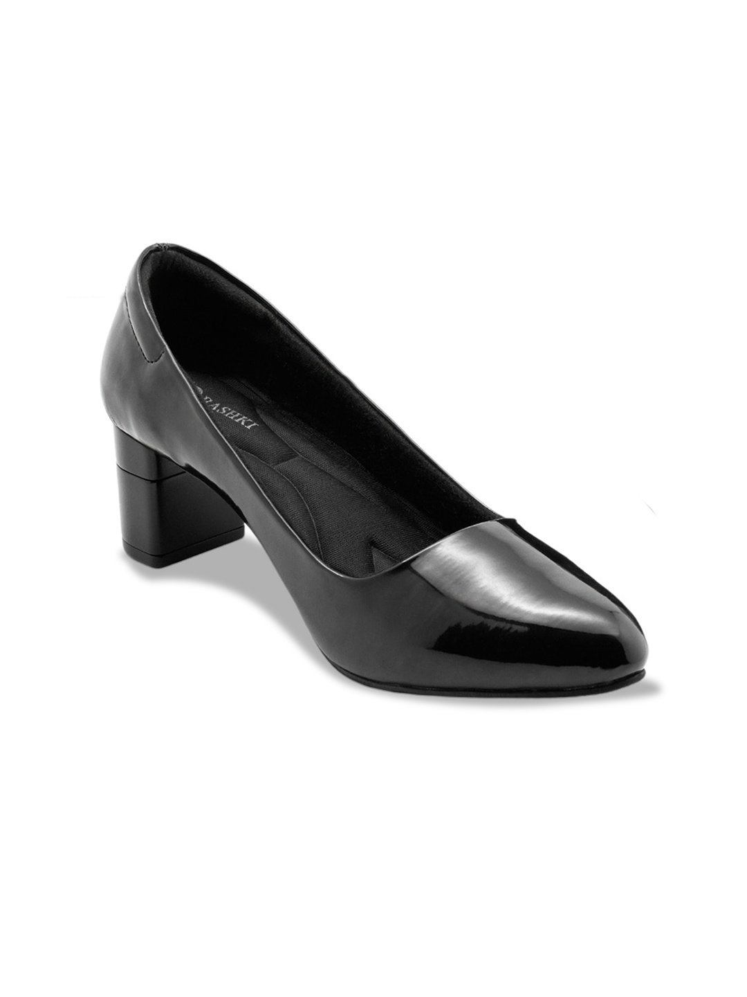 

RASHKI Pointed Toe Block Pumps, Black