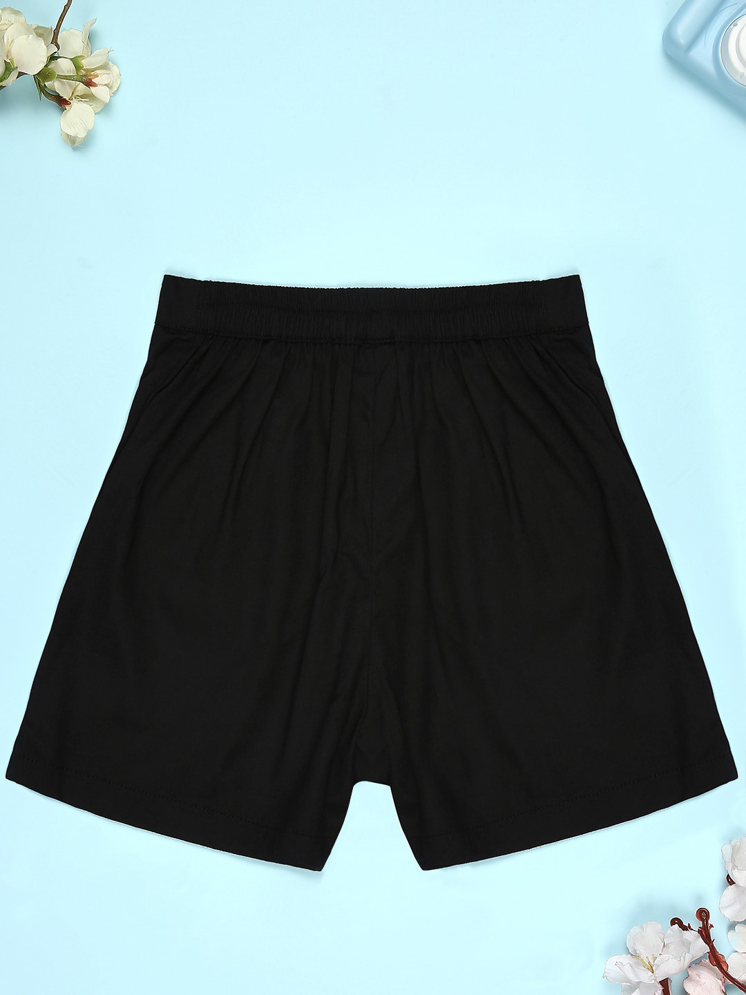 

Cutiekins Girls Mid-Rise Shorts, Black