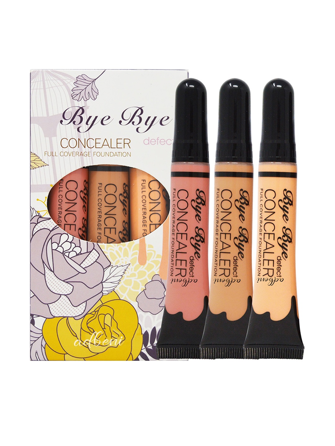 

Adbeni Set Of 3 Bye Bye Defect Full Coverage Concealer With Vitamin E 8ml Each- Shade C, Beige