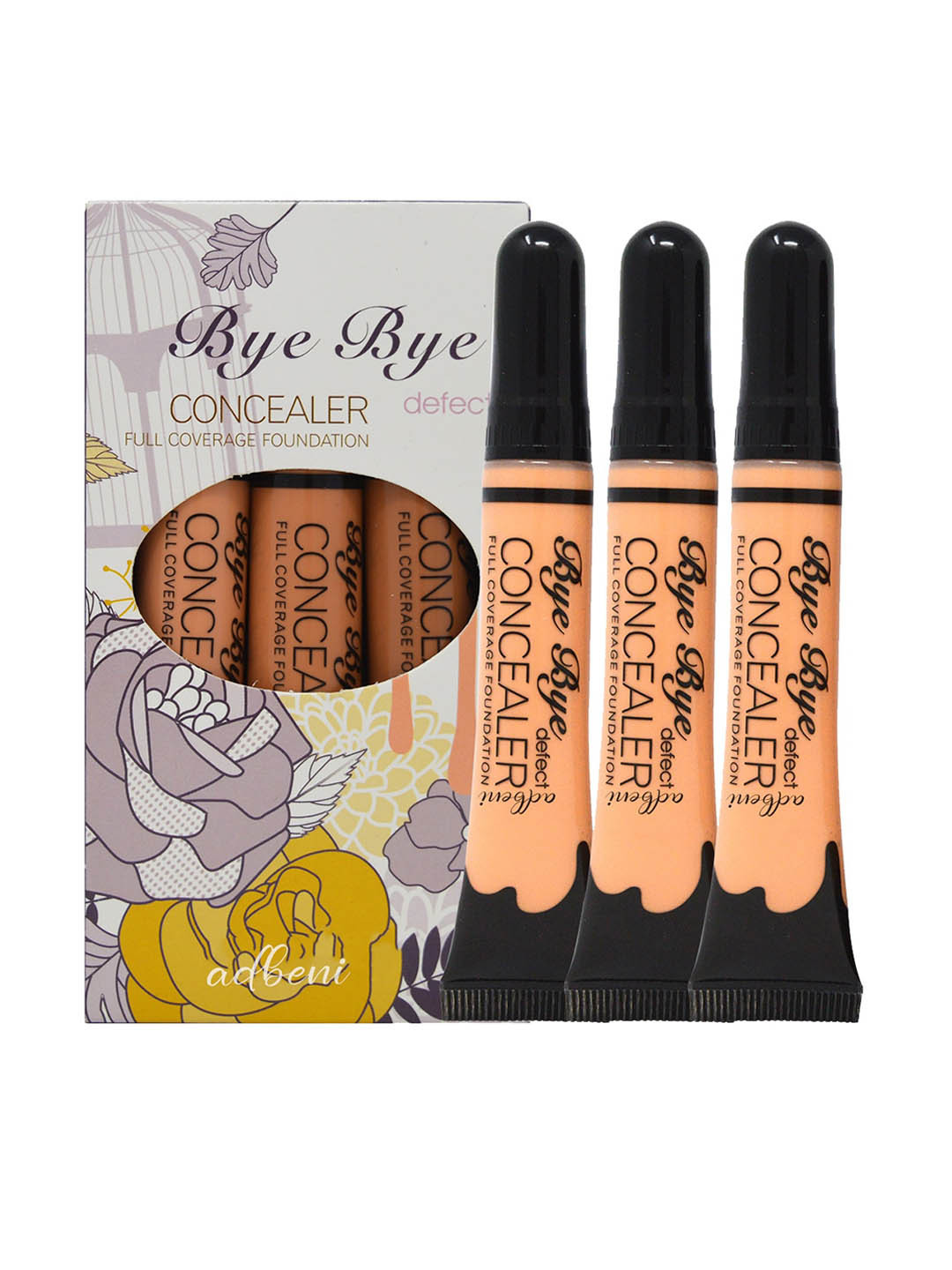 

Adbeni Set Of 3 Bye Bye Defect Full Coverage Concealer With Vitamin E 8ml Each- Shade B, Beige