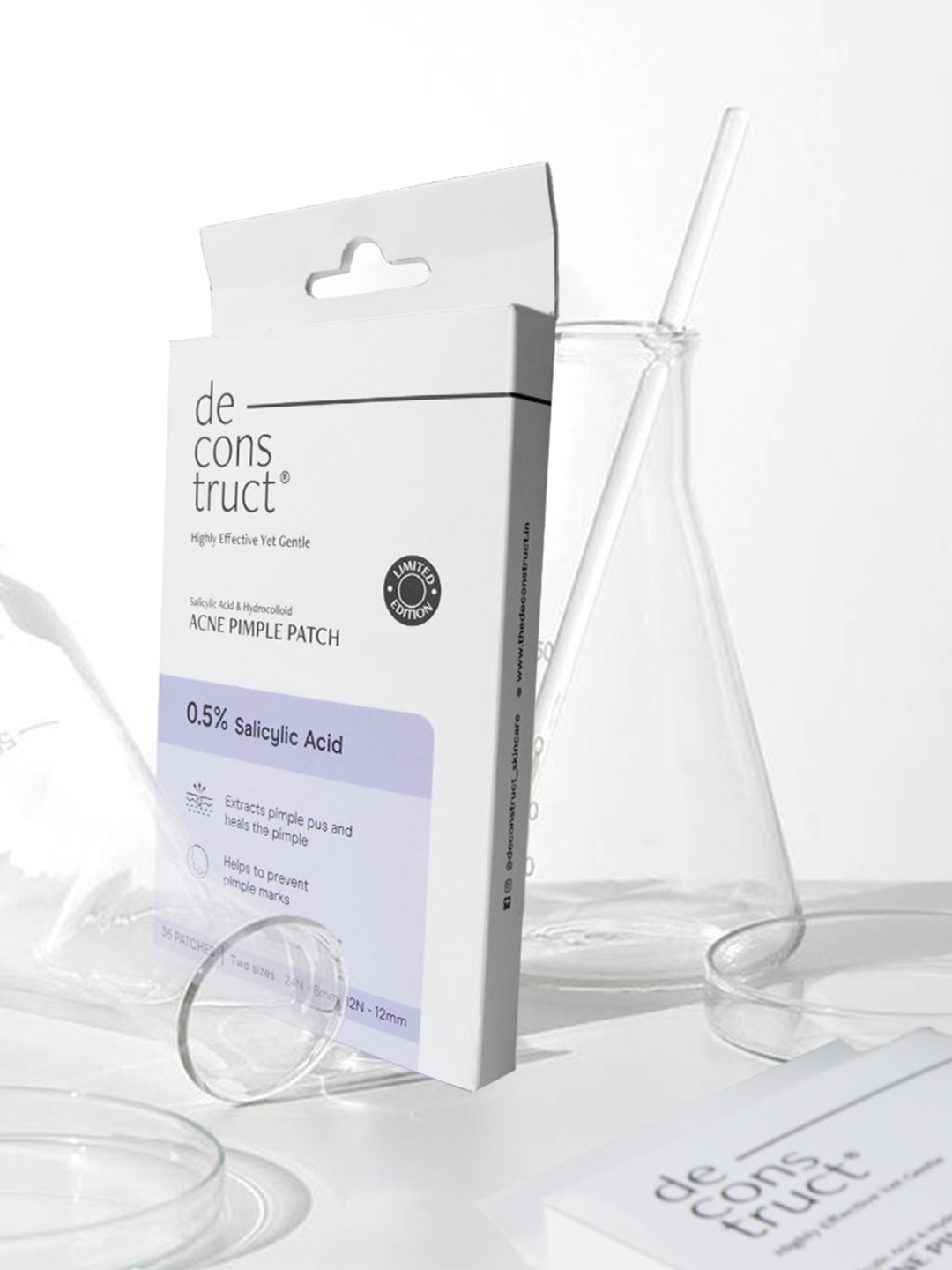

deconstruct Salicylic Acid & Hydrocolloid Acne Pimple Patch - 36 Patches, Purple