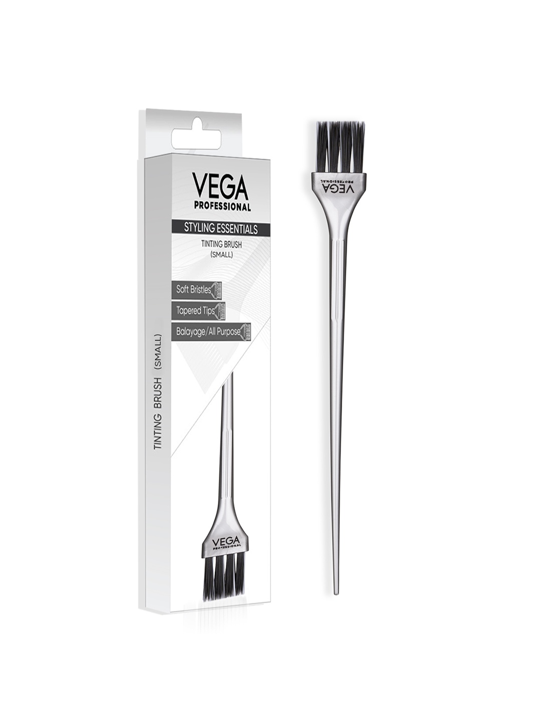 

VEGA PROFESSIONAL Small Tinting Hair Brush for All Over Color - VPHTB-01 - Grey