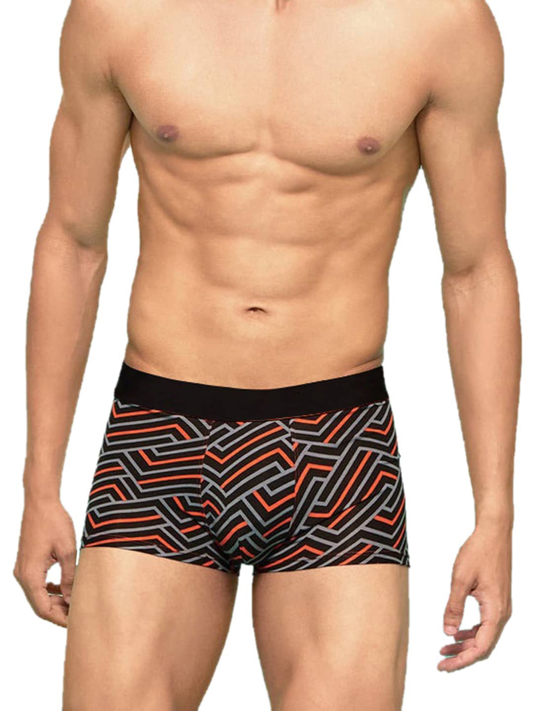

FiveFlag Printed Elasticated Trunk, Black