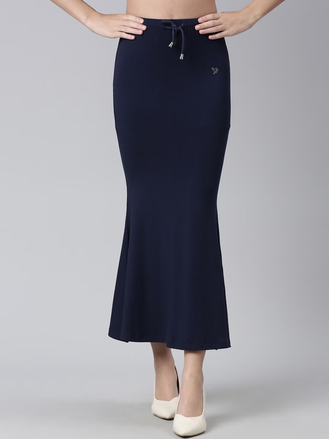 

TWIN BIRDS Mermaid Fit Saree Shapewear, Navy blue