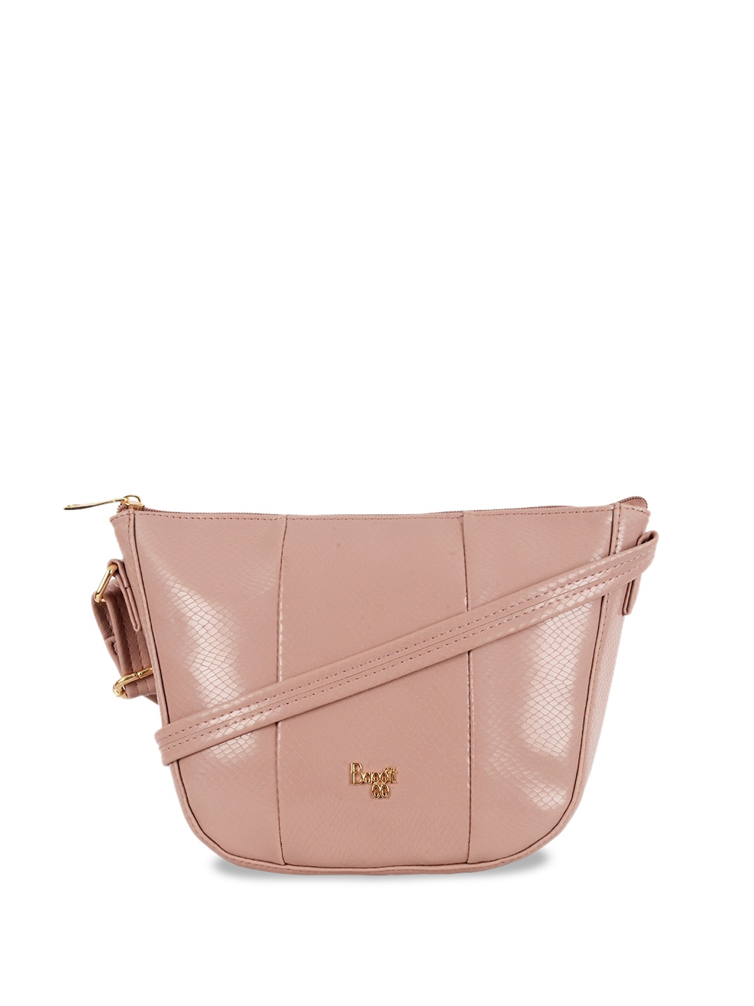 

Baggit Textured Structured Sling Bag, Pink