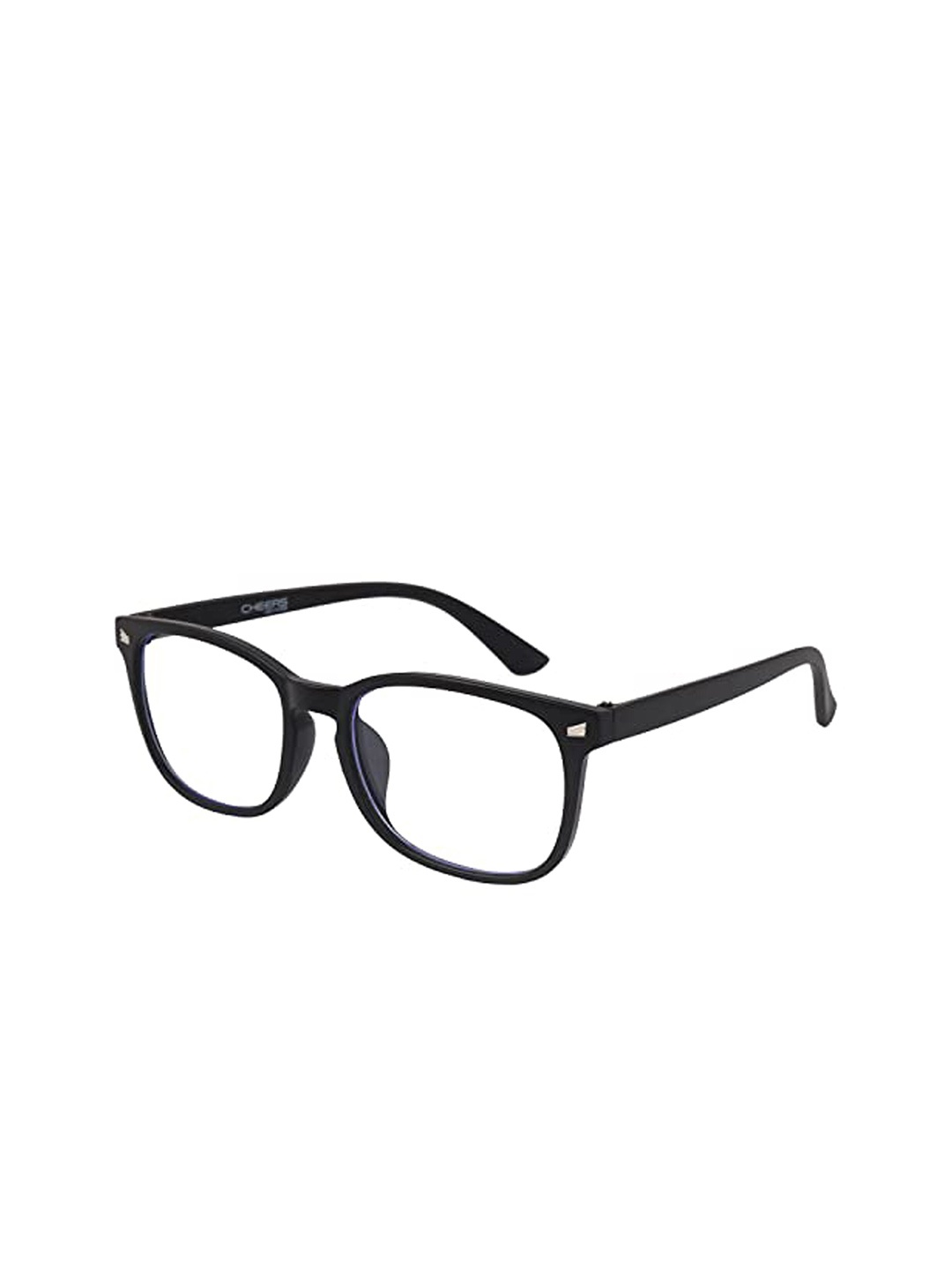 

CHEERS Unisex Anti-Glare UV Blu-Ray Filter Lens Full Rim Wayfarer Frames CDBL012, Black
