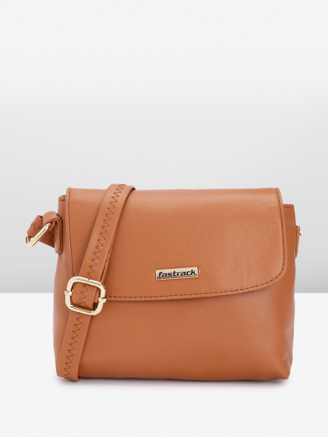 

Fastrack Structured Sling Bag, Tan