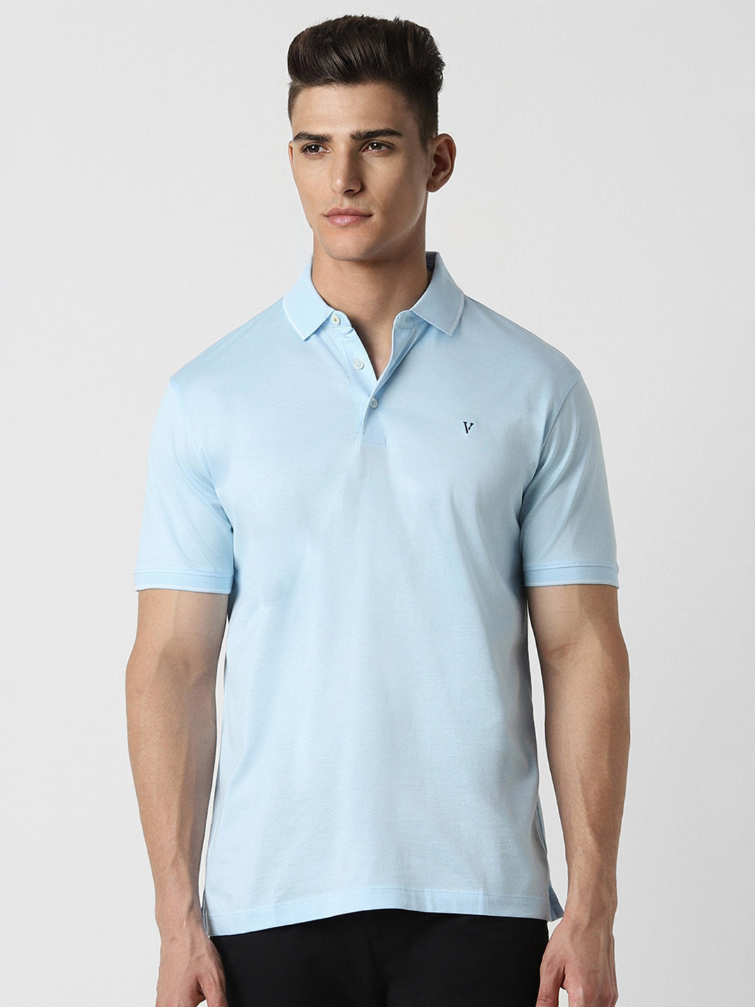 

Van Heusen Polo Collar Pure Cotton T-shirt, Blue