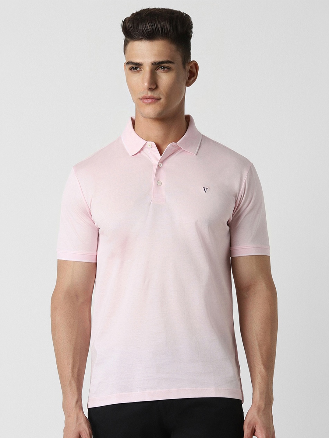 

Van Heusen Polo Collar Pure Cotton T-shirt, Pink