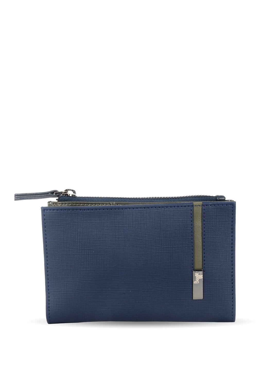 

Baggit Gpp Patrick Gary Men Textured Two Fold Wallet, Blue