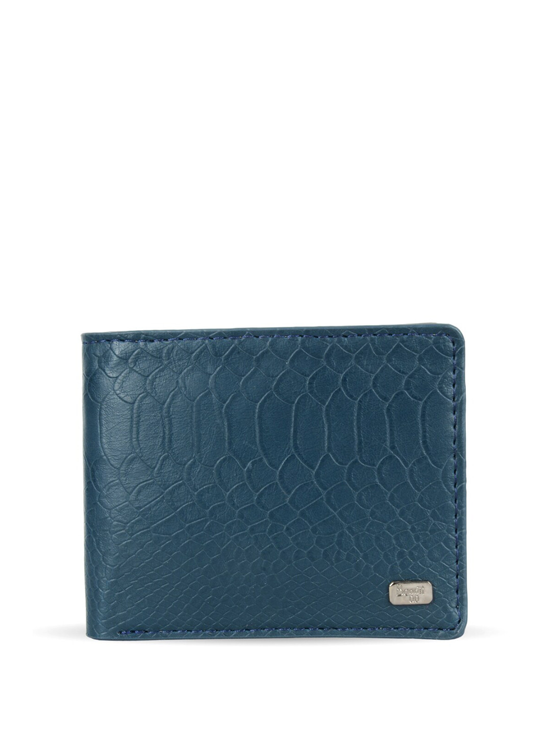 

Baggit Gw Luca Samuel Men Textured PU Two Fold Wallet, Green