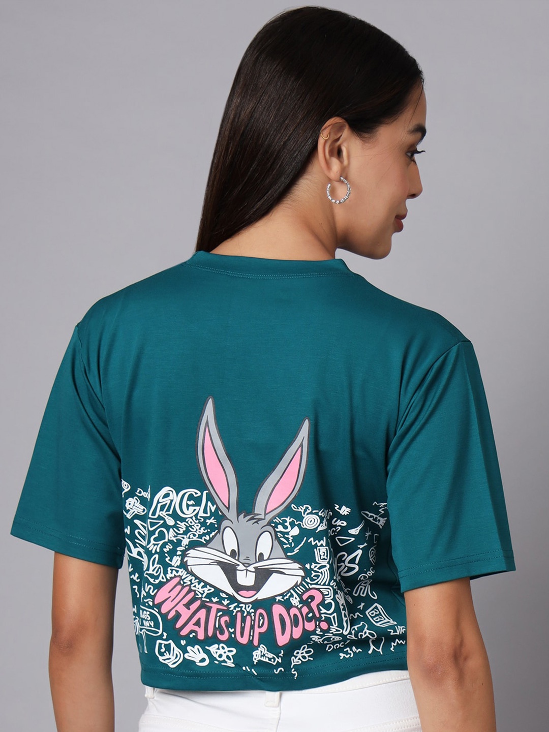

VINISHAA KLOTHING Women Printed T-shirt, Green