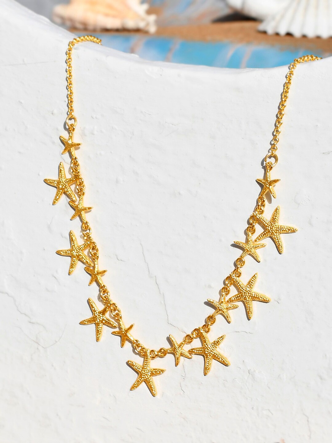 

Voylla Gold-Plated Starfish Dangler Necklace