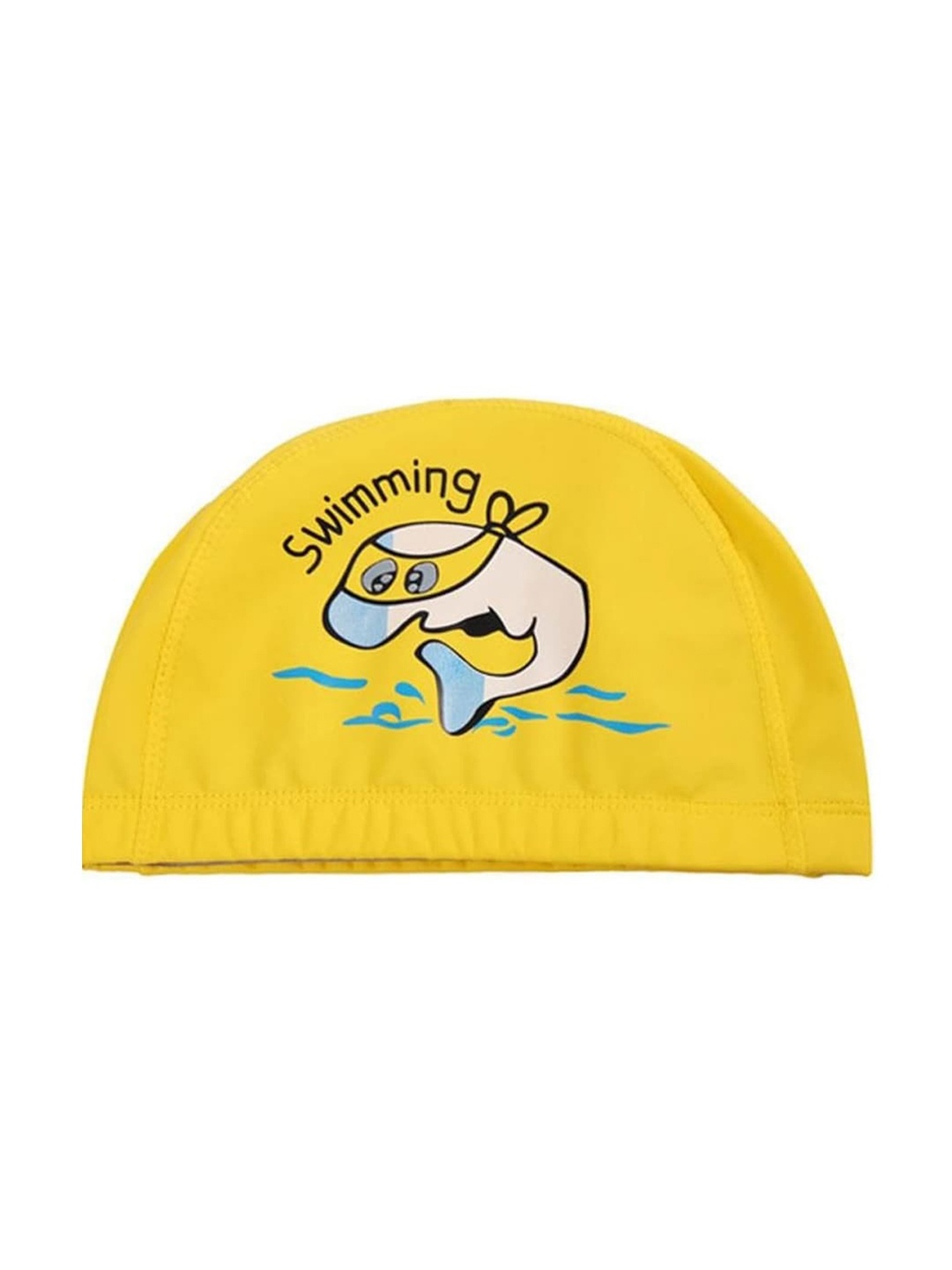 

EL REGALO Kids Printed Swimming Cap, Yellow
