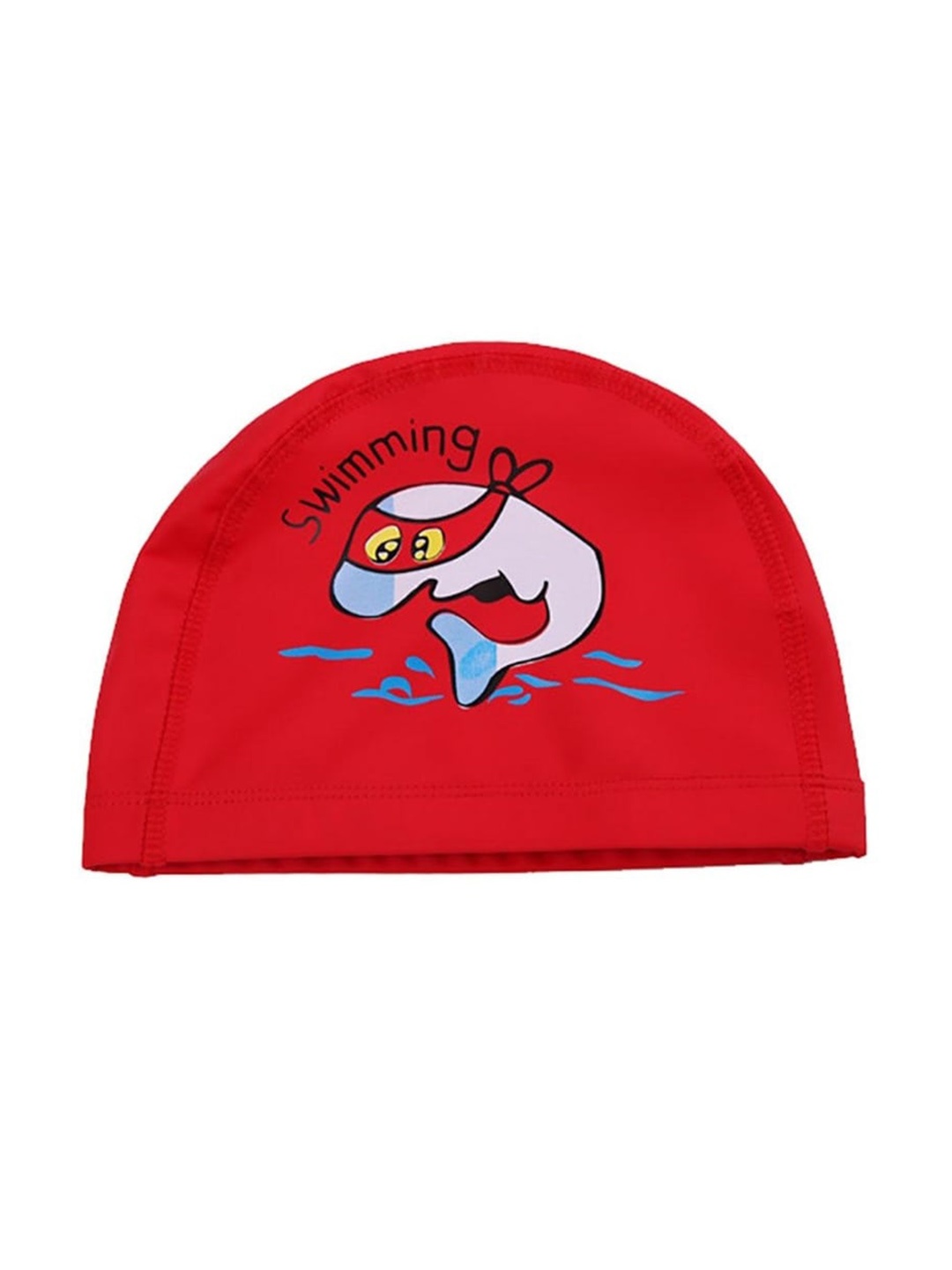 

EL REGALO Kids Printed Swimming Cap, Red