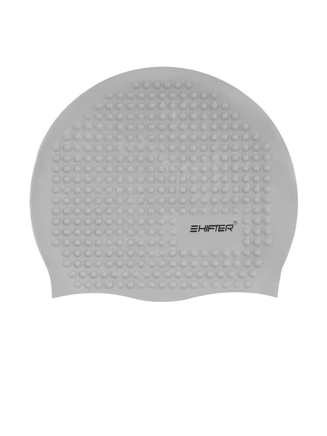 

EL REGALO Brand Logo Printed Swimming Cap, Grey