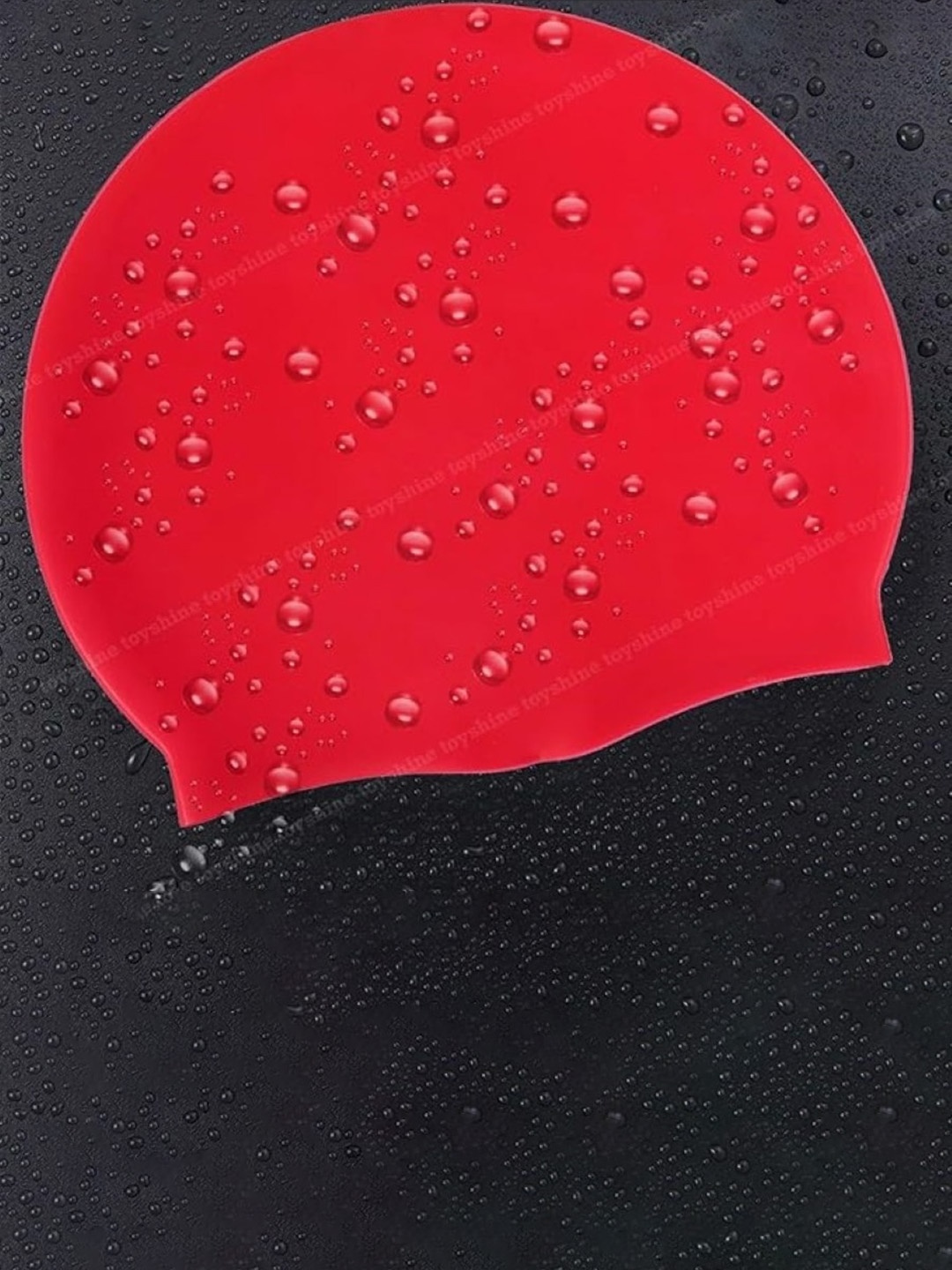 EL REGALO Unisex Swimming Caps, Red