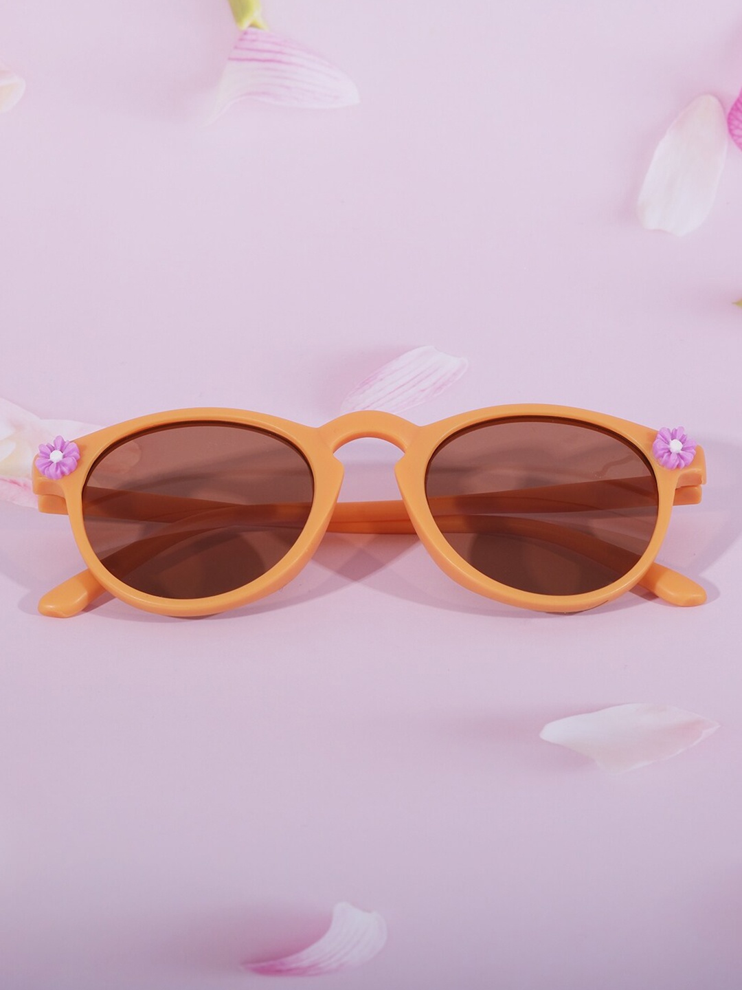 

DukieKooky Kids Round Sunglasses With UV Protected Lens DKSG454A, Brown