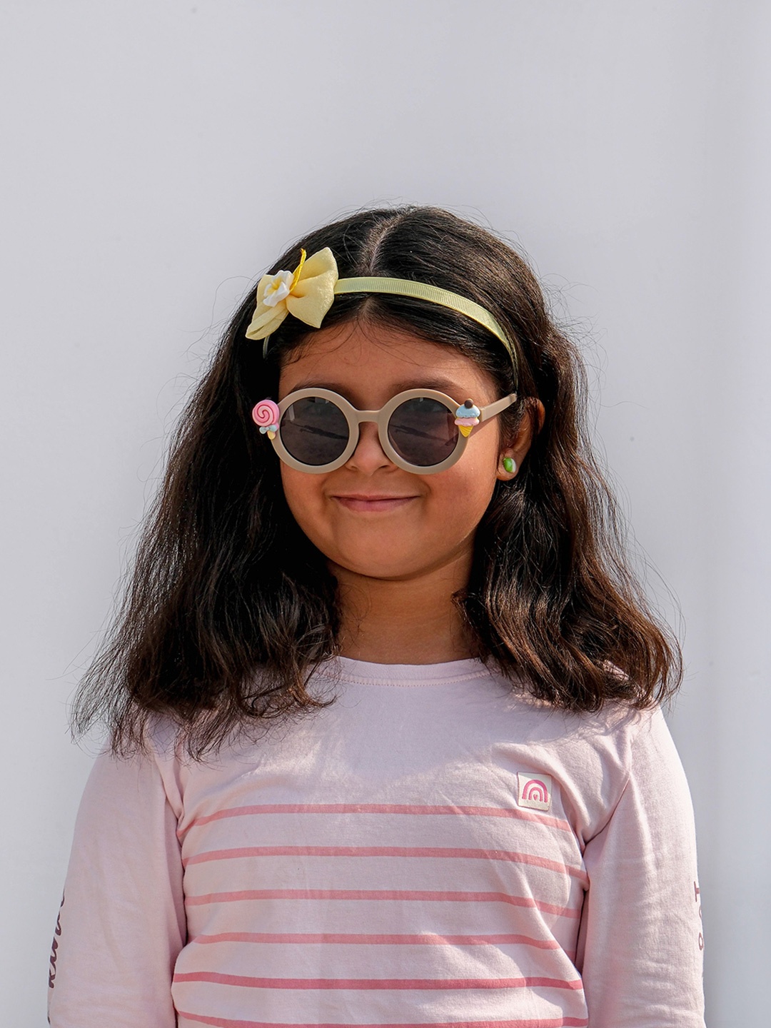 

DukieKooky Kids Round Sunglasses With UV Protected Lens DKSG452B, Black