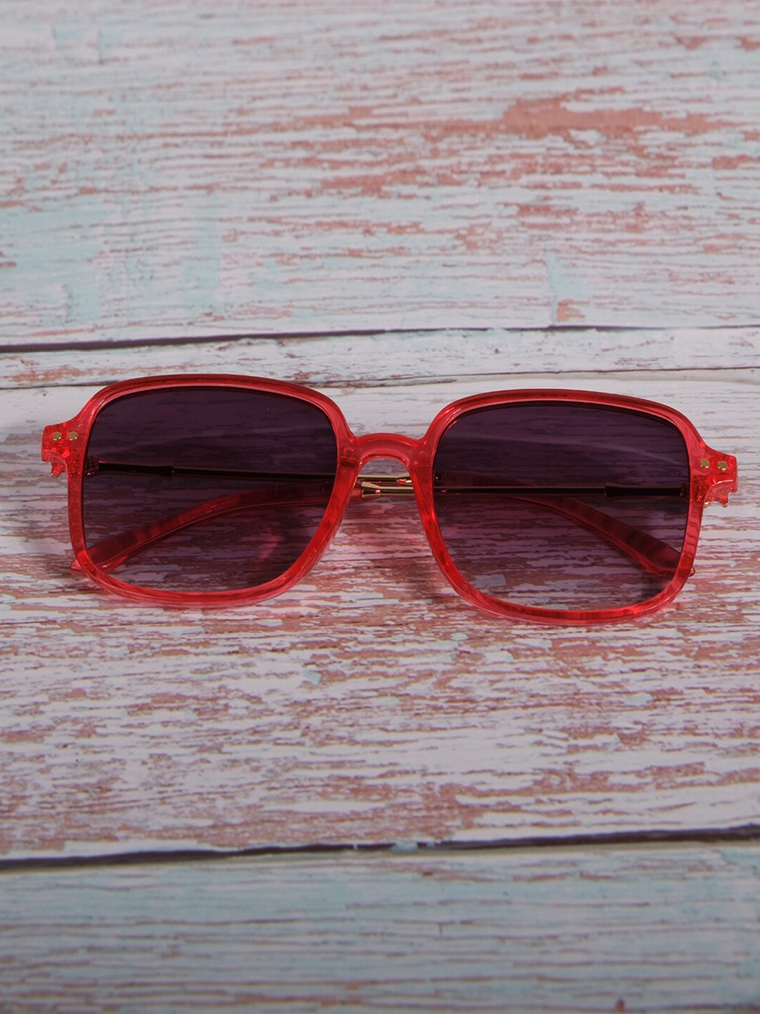 

DukieKooky Kids Square Sunglasses with UV Protected Lens, Purple