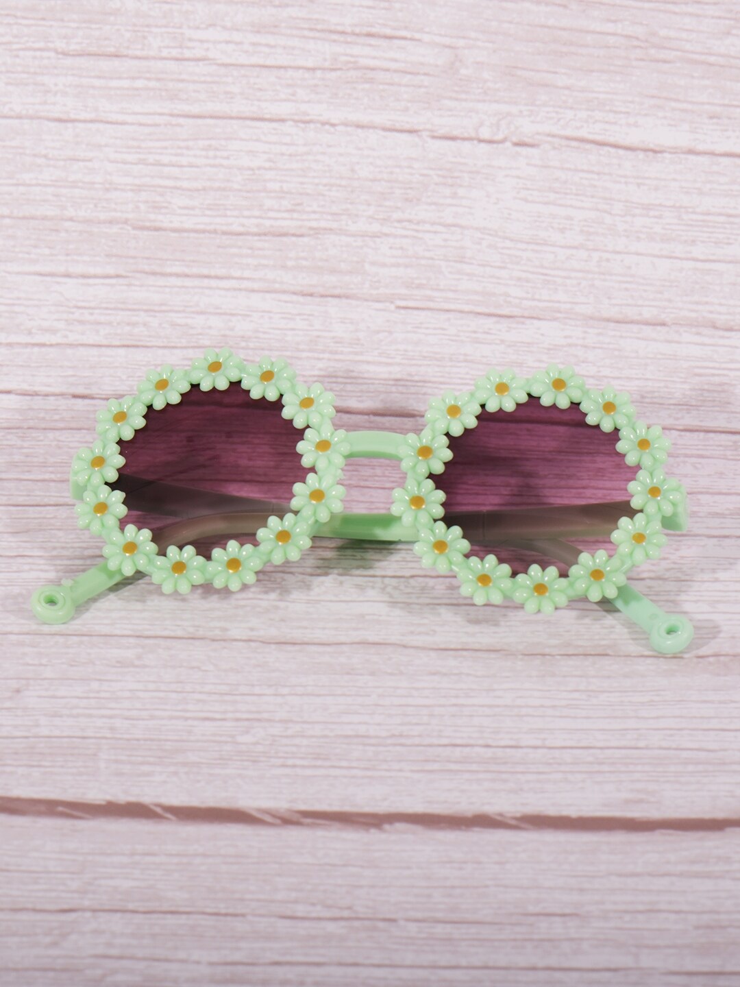 

DukieKooky Kids Floral Round Sunglasses with UV Protected Lens DKSG456C, Black