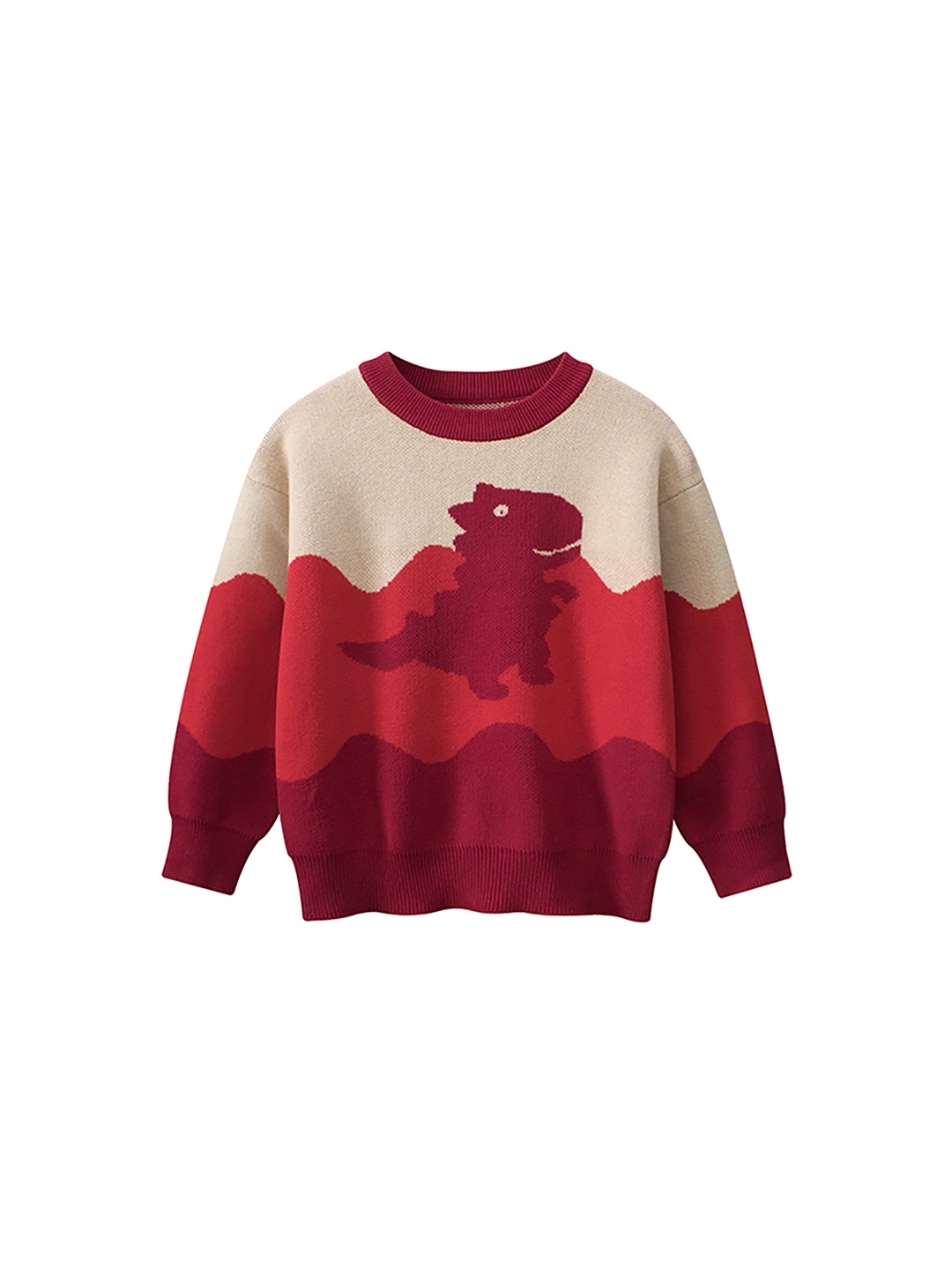 

StyleCast x Revolte Boys Colourblocked Pullover Sweater, Red