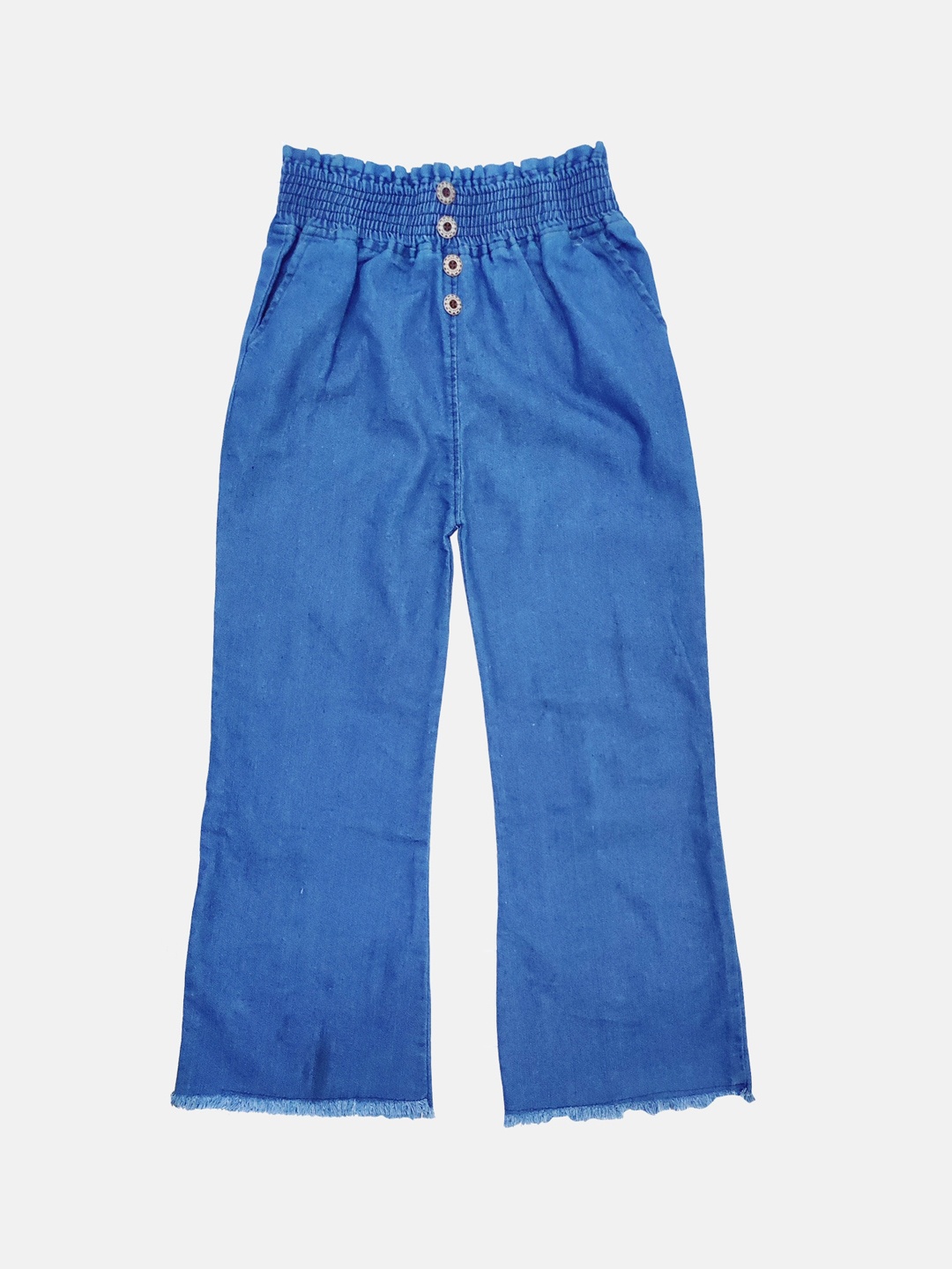 

BAESD Girls Clean Look Mid-Rise Regular Fit Cotton Jeans, Blue