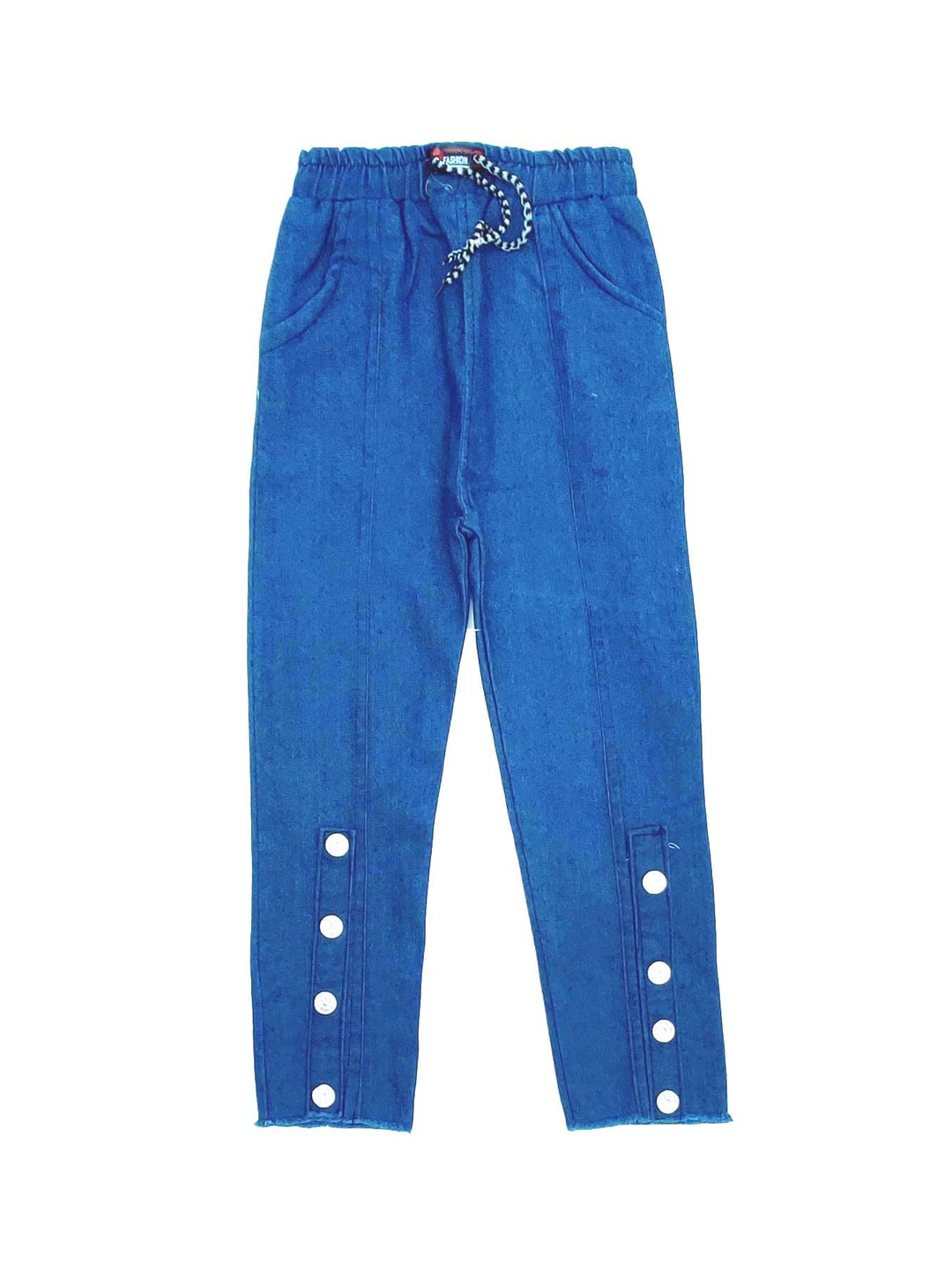 

BAESD Girls Clean Look Mid Rise Regular Fit Cotton Jeans, Blue