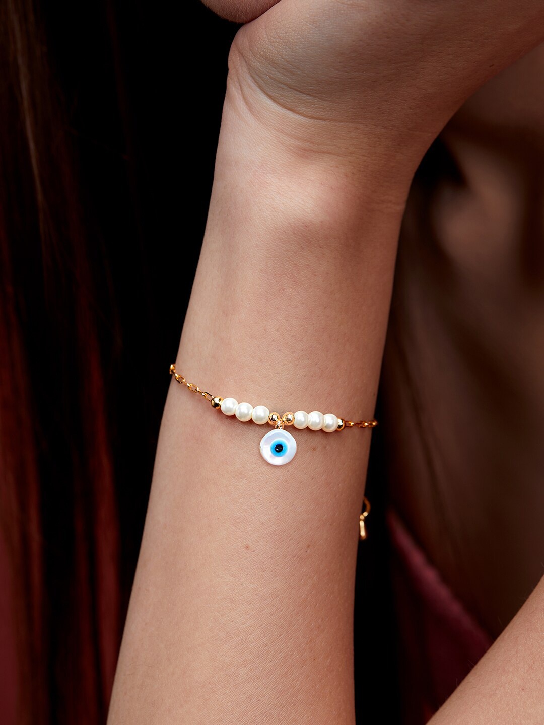 

MINUTIAE Gold-Plated Crystals Link Bracelet