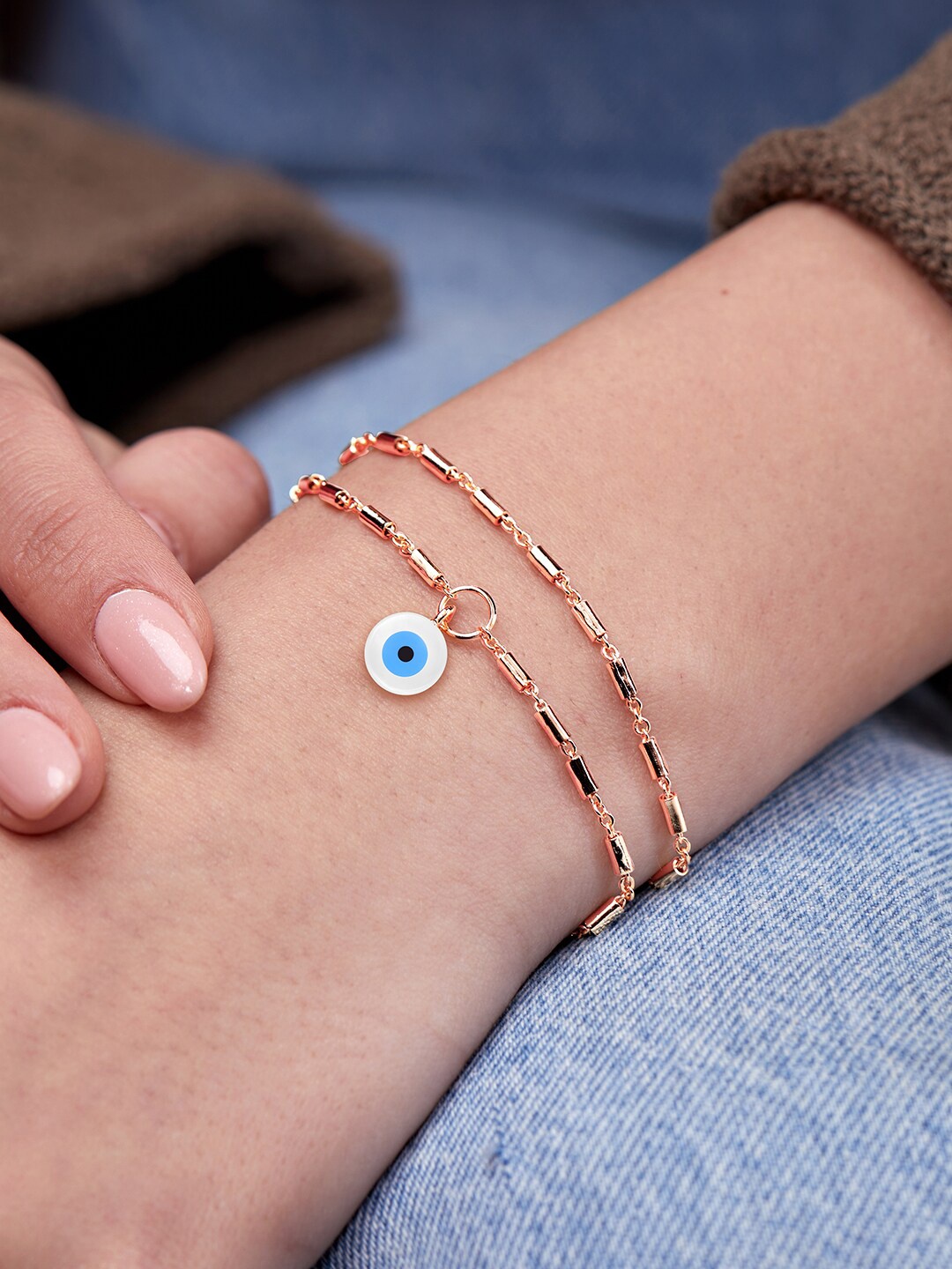 

MINUTIAE Rose Gold-Plated Link Bracelet