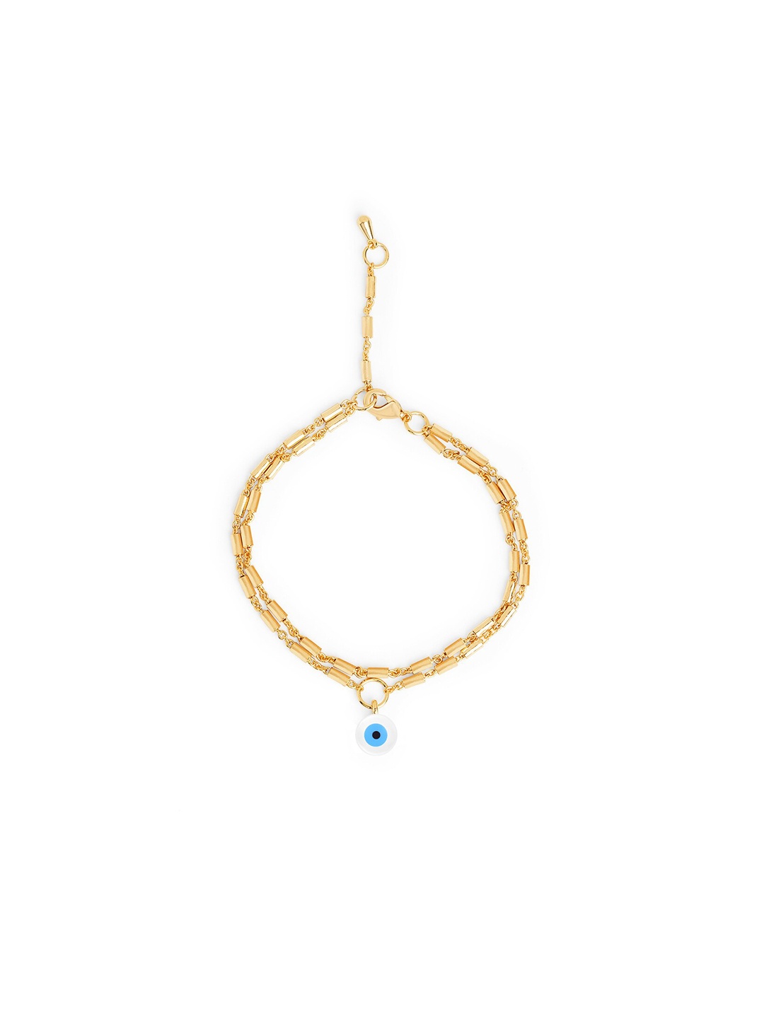 

MINUTIAE Gold-Plated Brass Crystals Link Bracelet