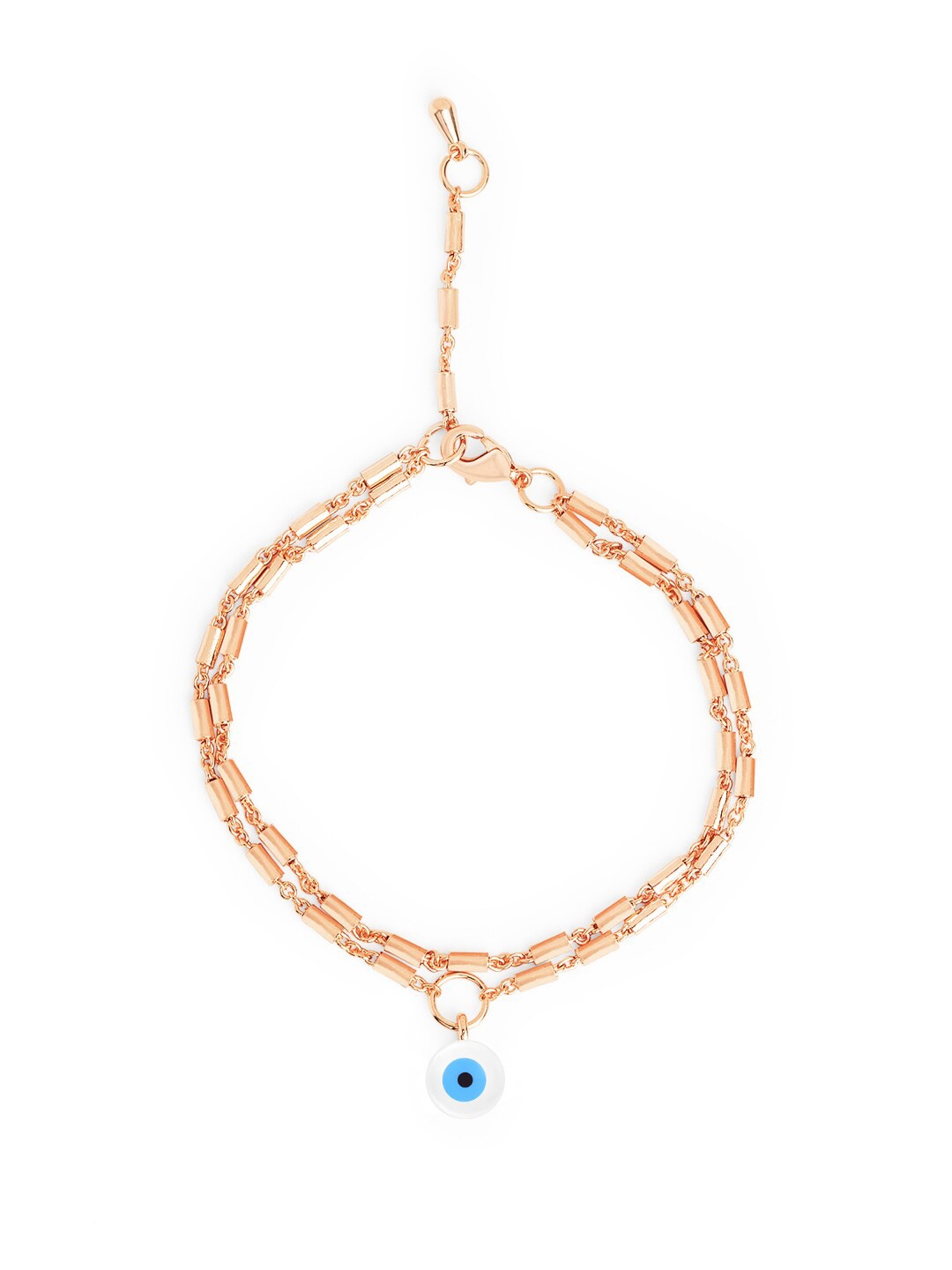 

MINUTIAE Crystals Rose Gold Plated Link Bracelet
