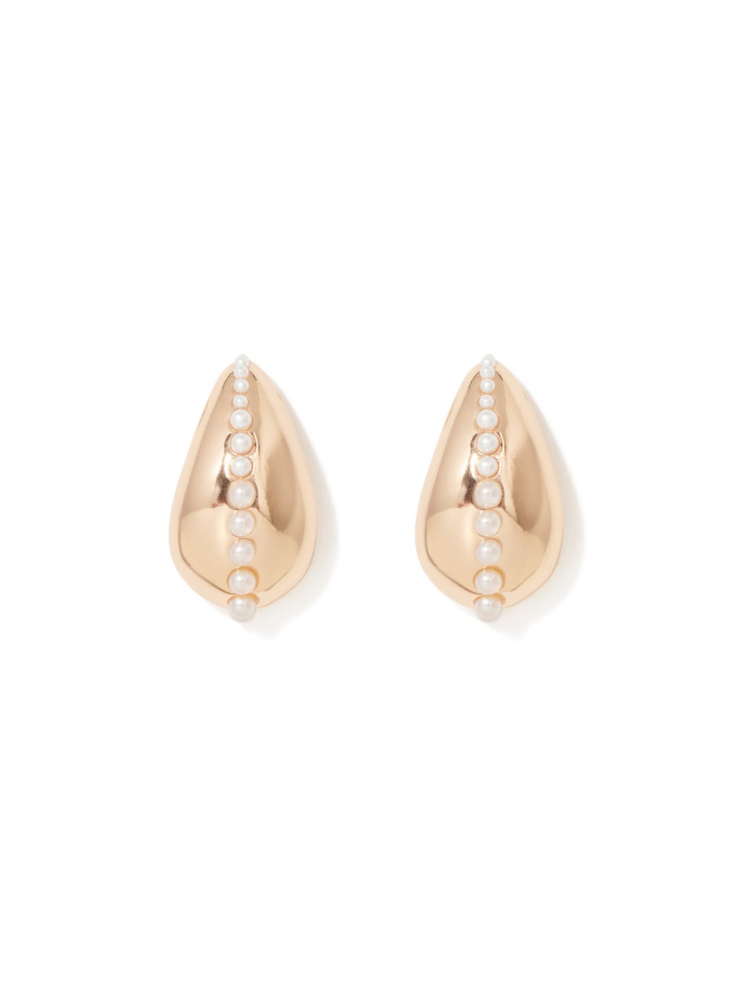 

Forever New Gold Plated Artificial Beads Studs Earrings
