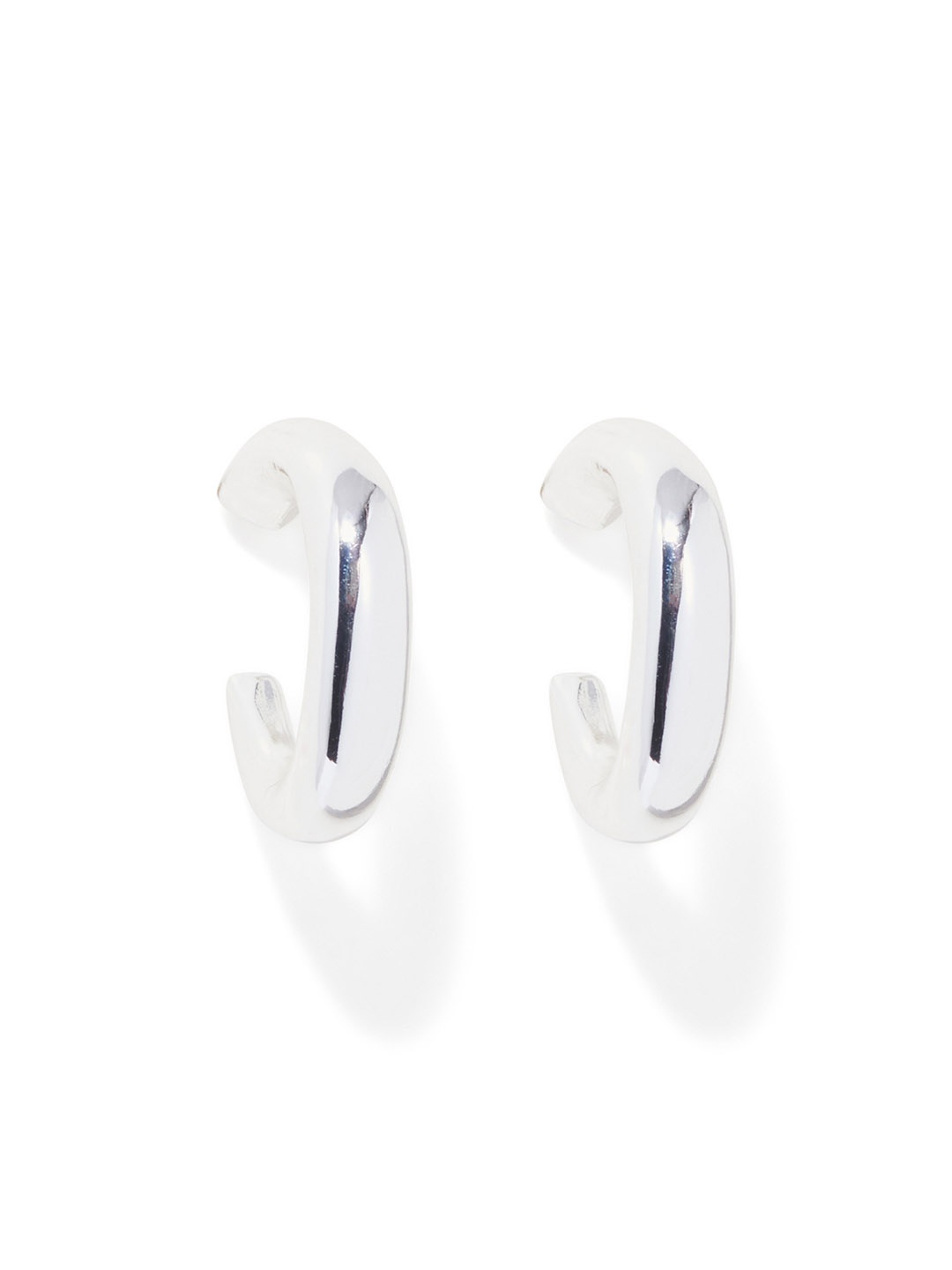 

Forever New Silver Plated Circular Half Hoop Earrings