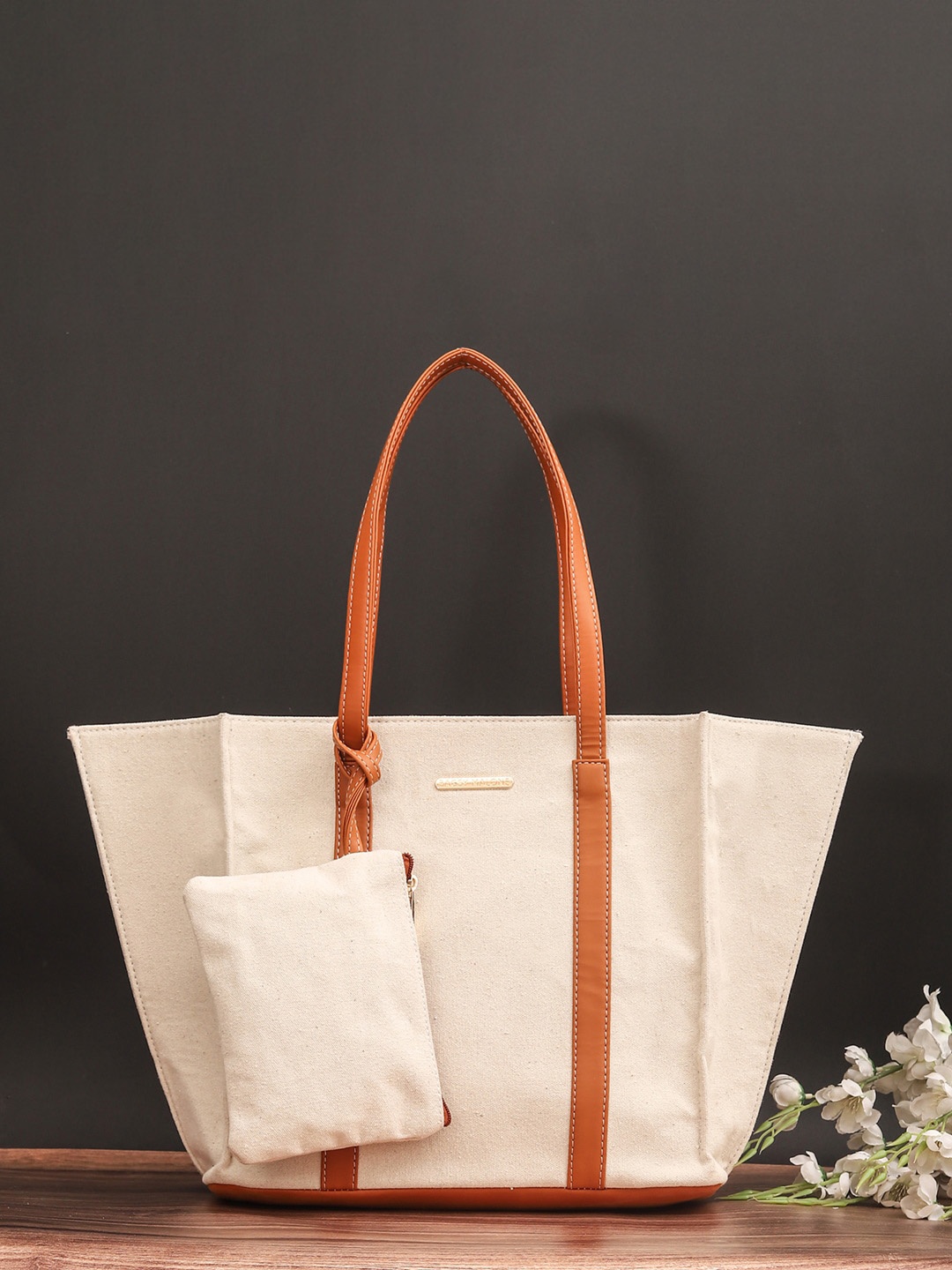 

Bagsy Malone Shopper Tote Bag With Pouch, White