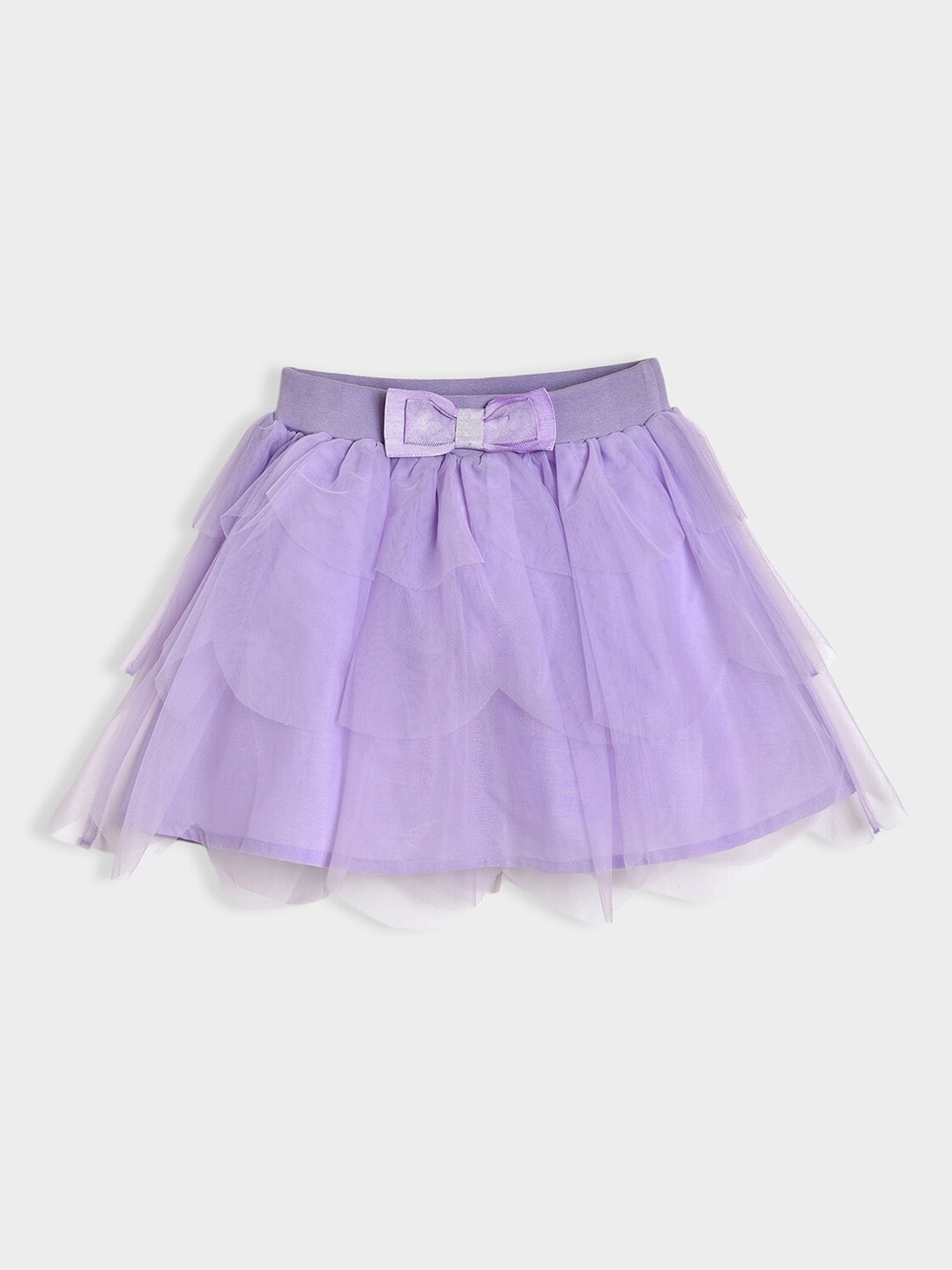 

MiArcus Girls A-Line Tiered Mini Skirt, Purple